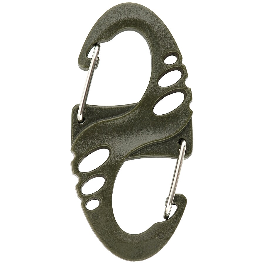 M-Tac S-Hook Plastic Carabiner Olive - 5 pcs.