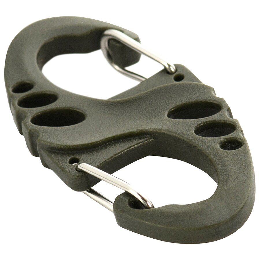 M-Tac S-Hook Plastic Carabiner Olive - 5 pcs.