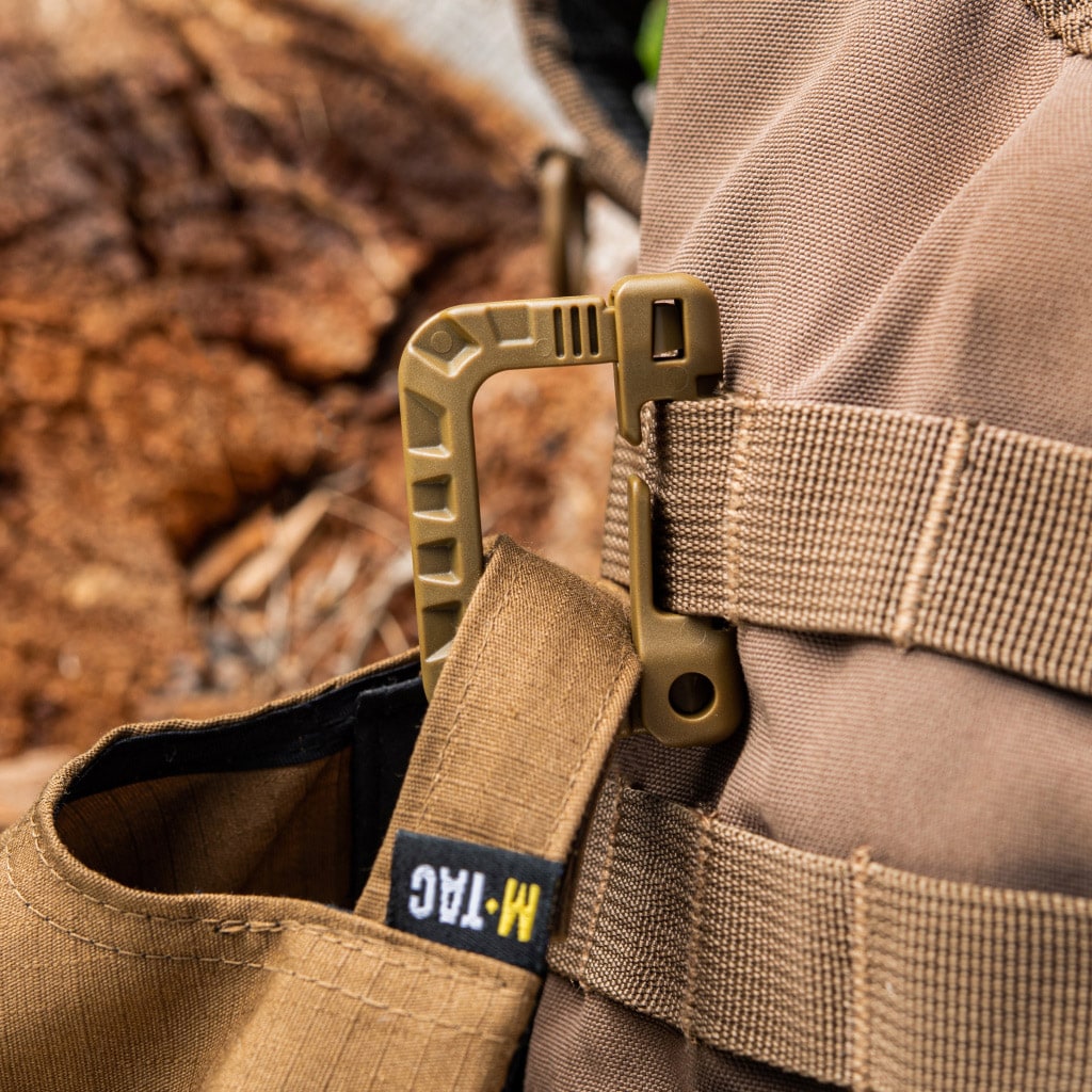 M-Tac D-ring Carabiner Coyote Brown - 3 pcs.