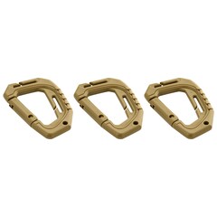 M-Tac Tactical Coyote Carabiner - 3 pcs.