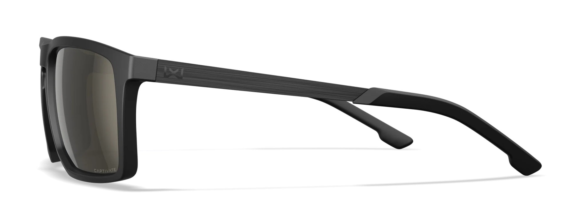 Wiley X Axe Tactical Glasses - Captivate Polarized Tungsten Mirror/Matte Black