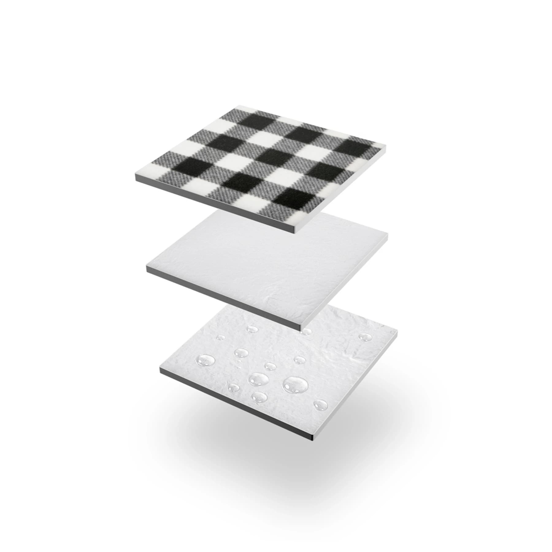 Nils Camp NC2311 ALU Picnic Blanket 200 x 200 cm - White and Black