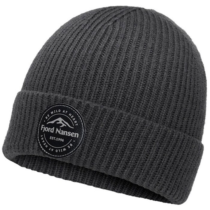 Fjord Nansen Legacy Beanie Hat - Dark Grey