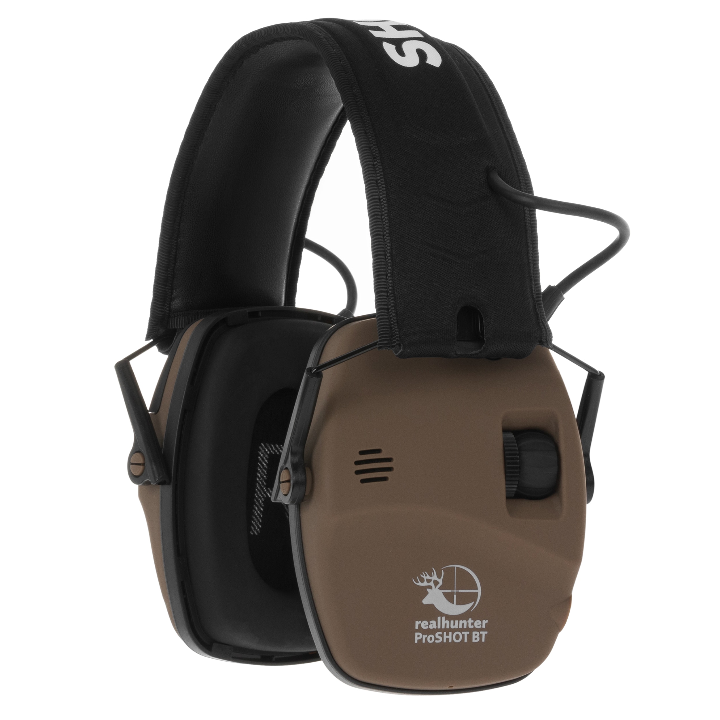 RealHunter Active ProSHOT BT Active Hearing Protectors - Brown