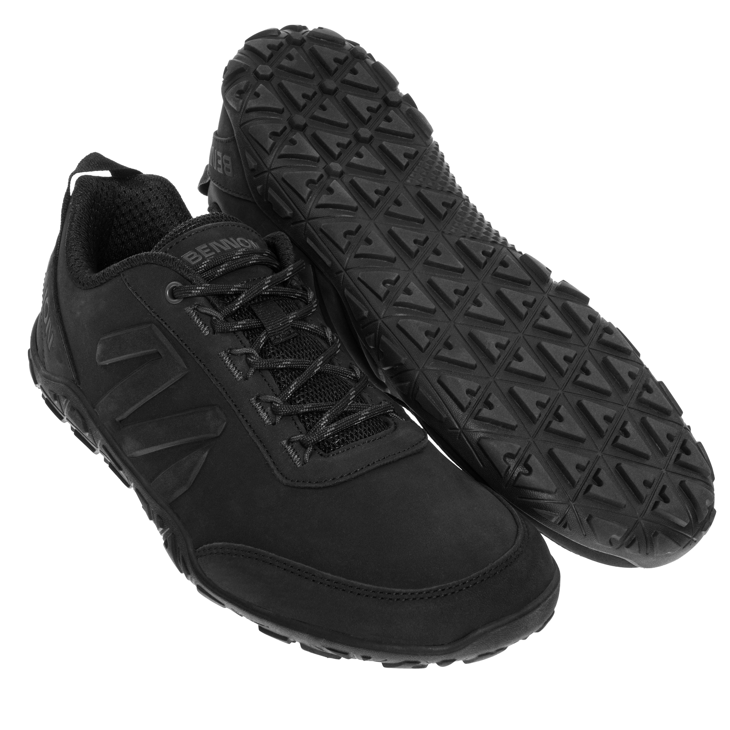 Bennon Barefoot Leather Shoes - Graphite/Black