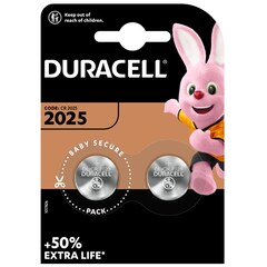 Duracell CR2025 3V Battery - 2 pcs.
