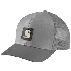 Carhartt Twill Mesh Back Logo Cap - Asphalt