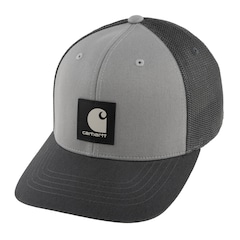 Carhartt Twill Mesh Back Logo Cap - Asphalt