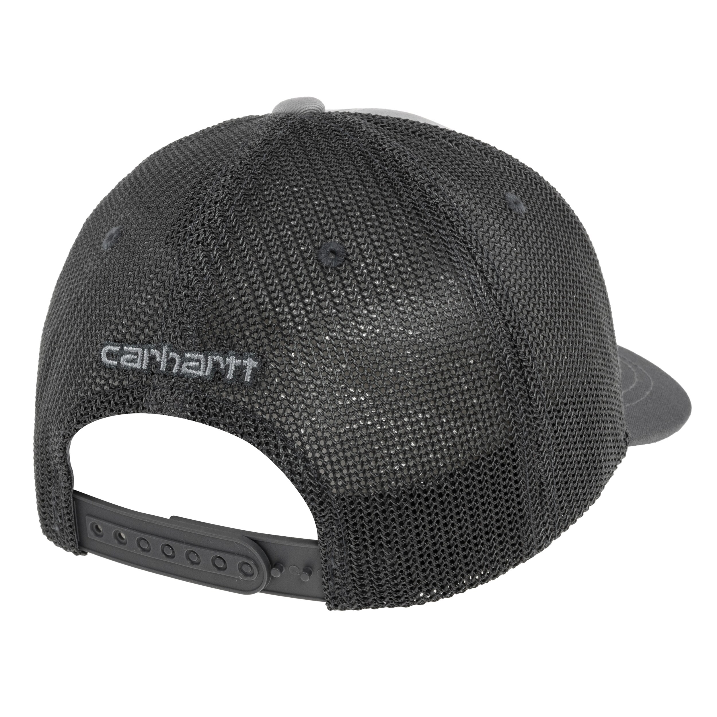 Carhartt Twill Mesh Back Logo Cap - Asphalt