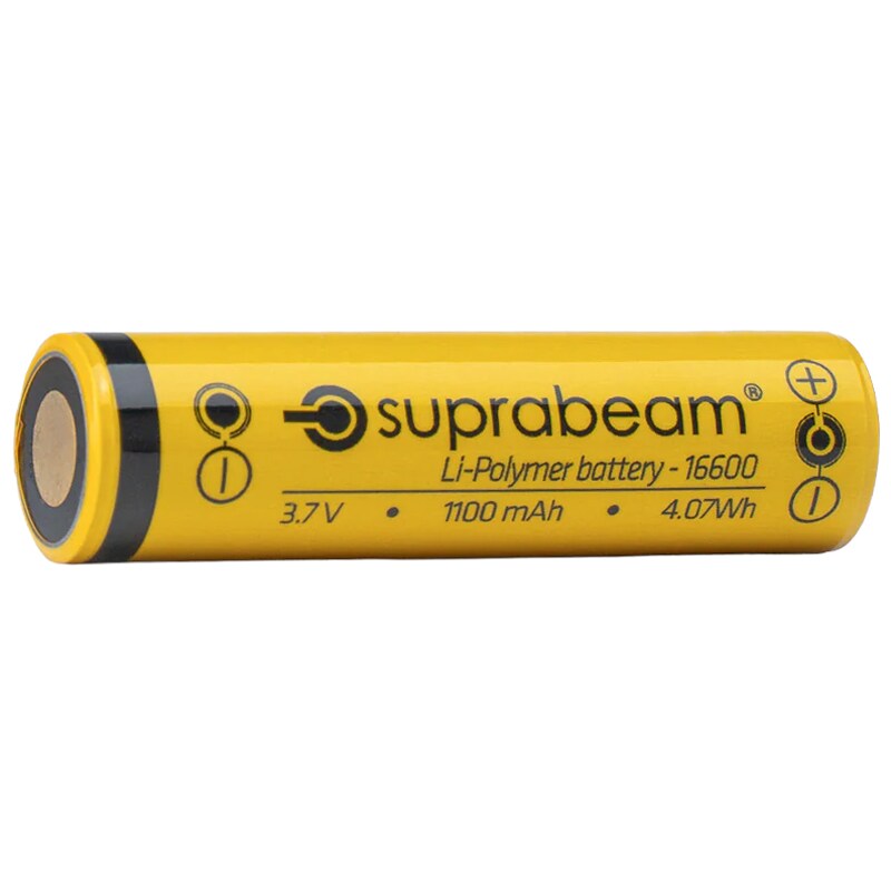 Suprabeam Li-Po 16600 1100 mAh 3.7 V Battery for Q2r/Q2xr torches