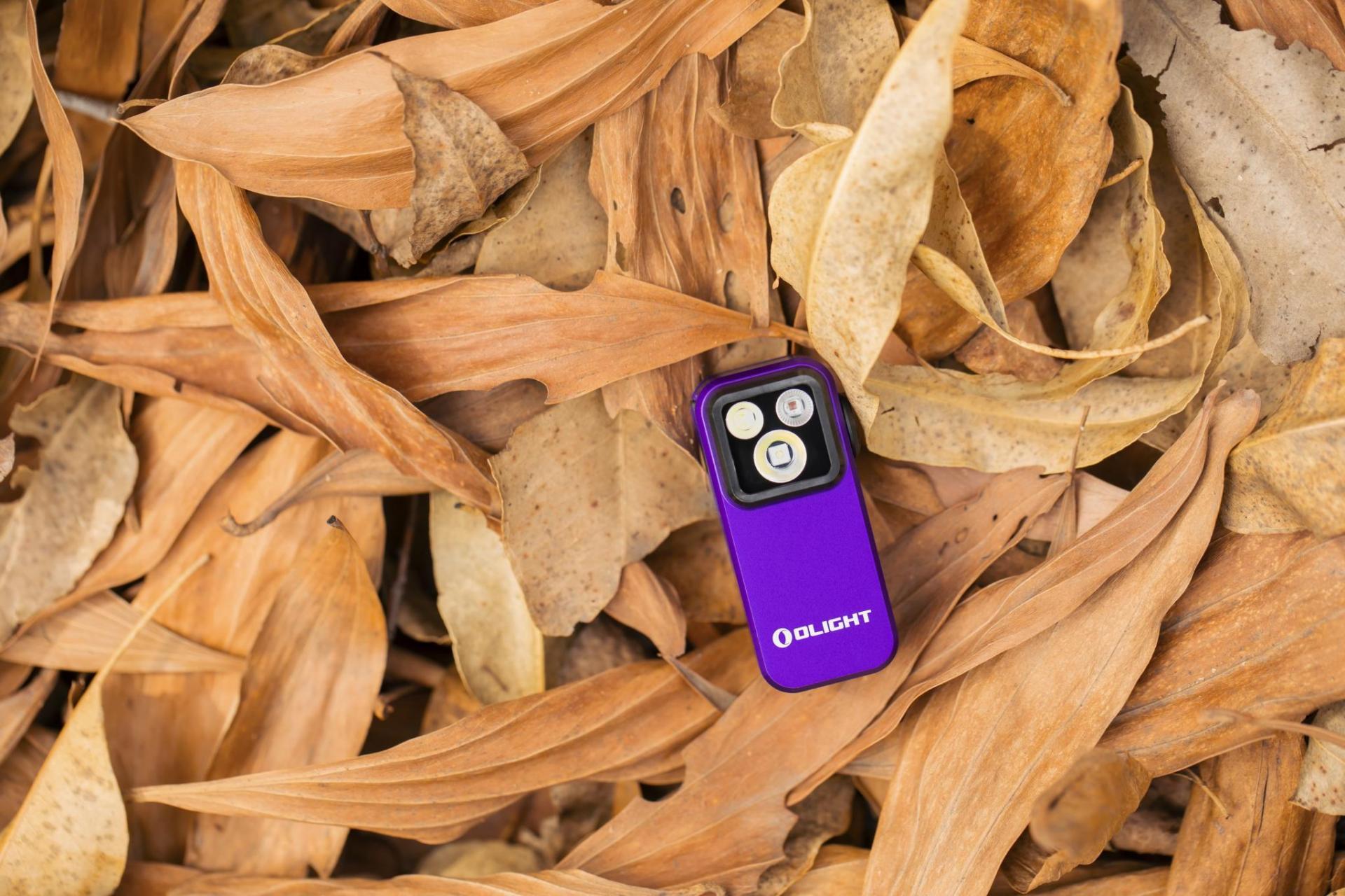 Olight Oclip Pro Purple Rechargeable Torch - 500 lumens