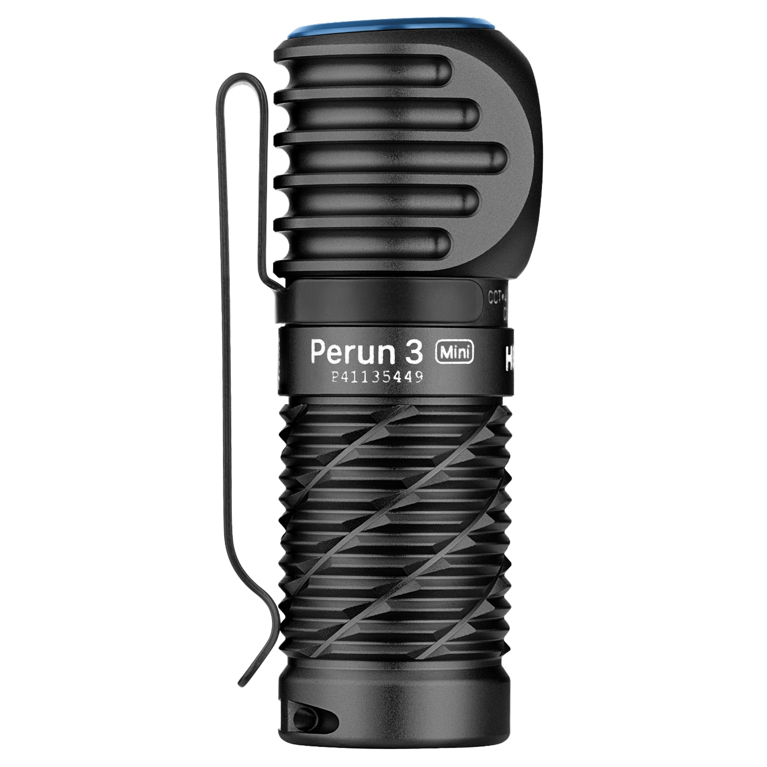 Olight Perun 3 Mini HCRI Neutral White Black Headlamp and Angled Torch with Headband - 920 lumens