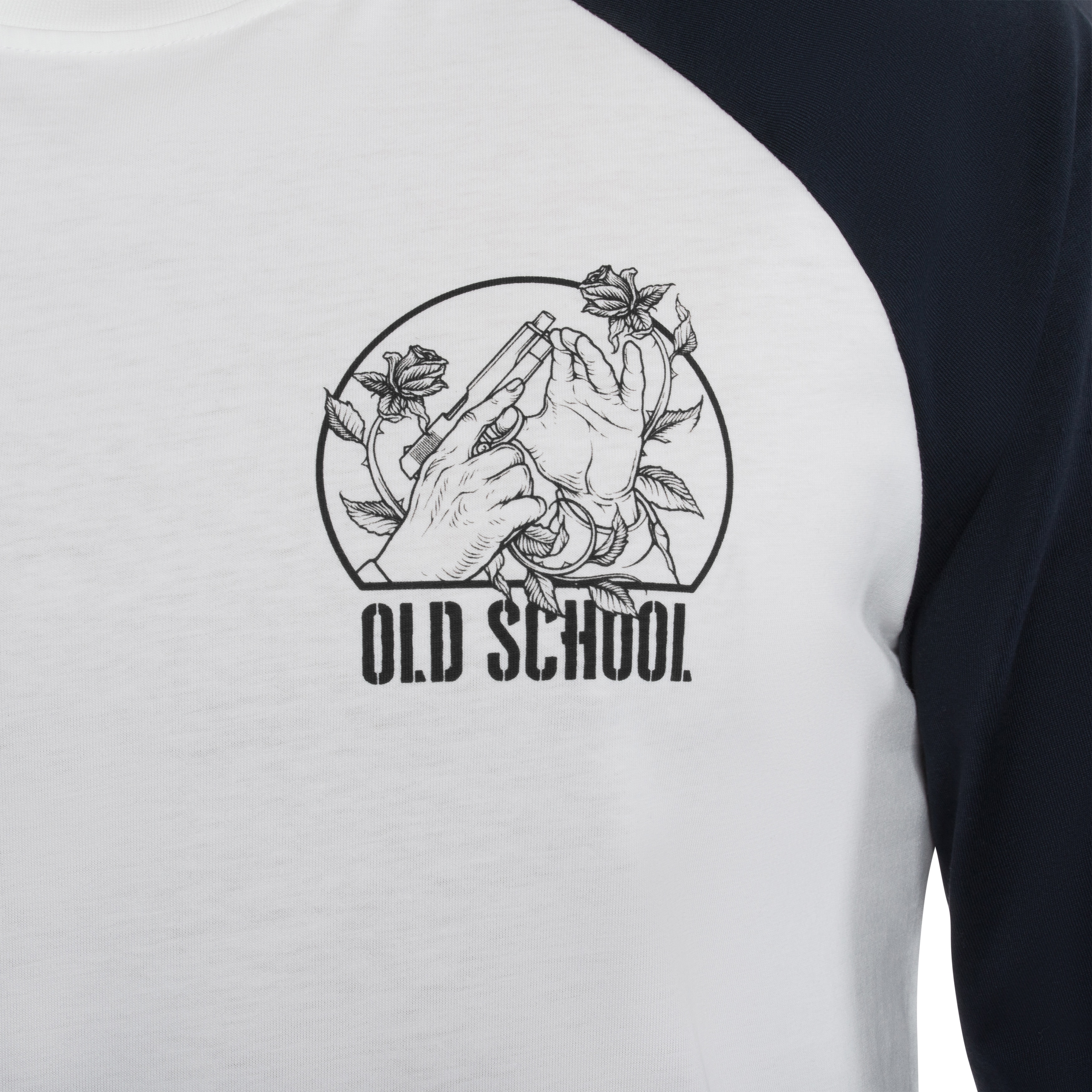 Helikon-Tex Old School Long Sleeve T-Shirt - White/Black