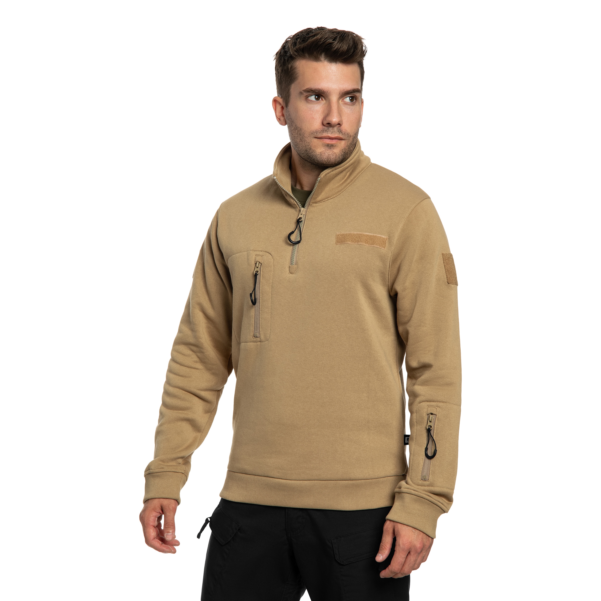 Brandit Tactical Sweat Troyer Sweatshirt - Coyote