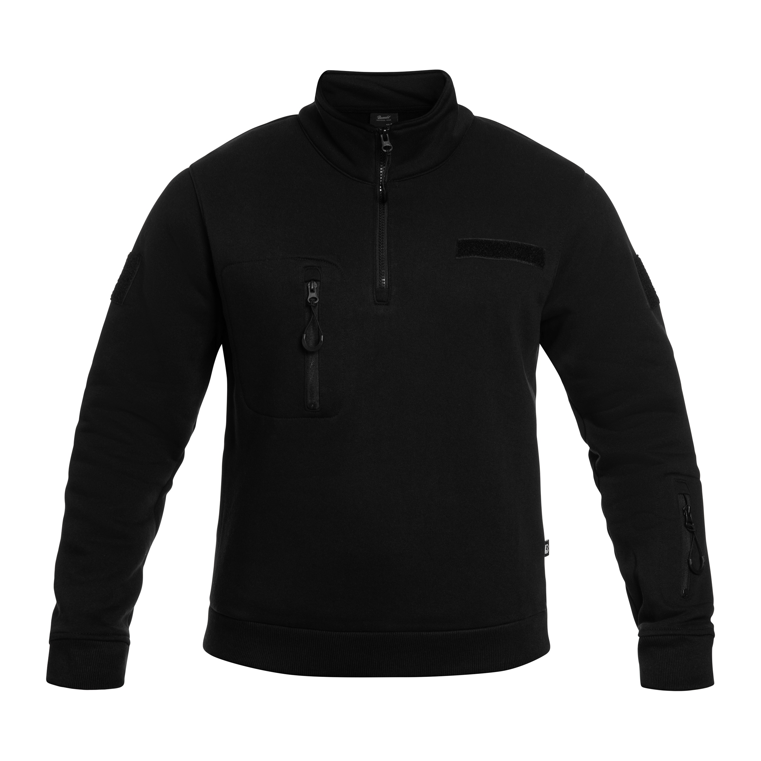 Brandit Tactical Sweat Troyer Sweatshirt - Black