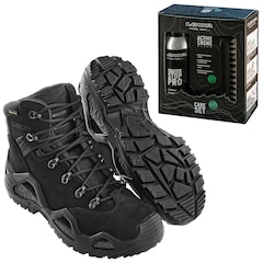 Z-6N GTX C Black Boots + Care Set Lowa for footwear cleaning - set