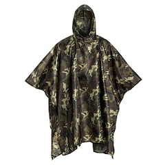 Badger Outdoor Rain Poncho Ripstop - Woodland