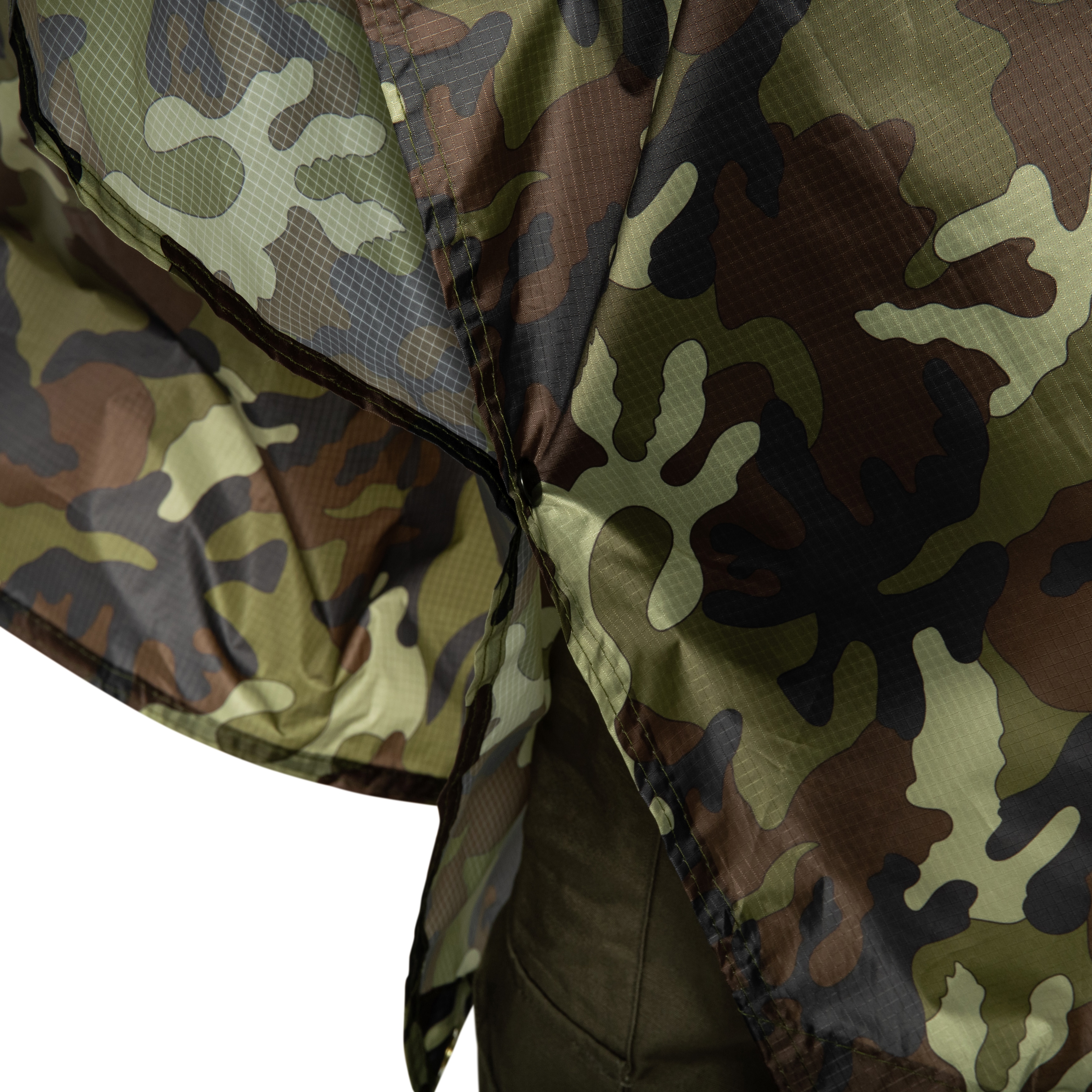 Badger Outdoor Rain Poncho Ripstop - Woodland