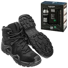 Zephyr MK2 GTX MID TF Black Women's Boots + Care Set Lowa for footwear cleaning - set