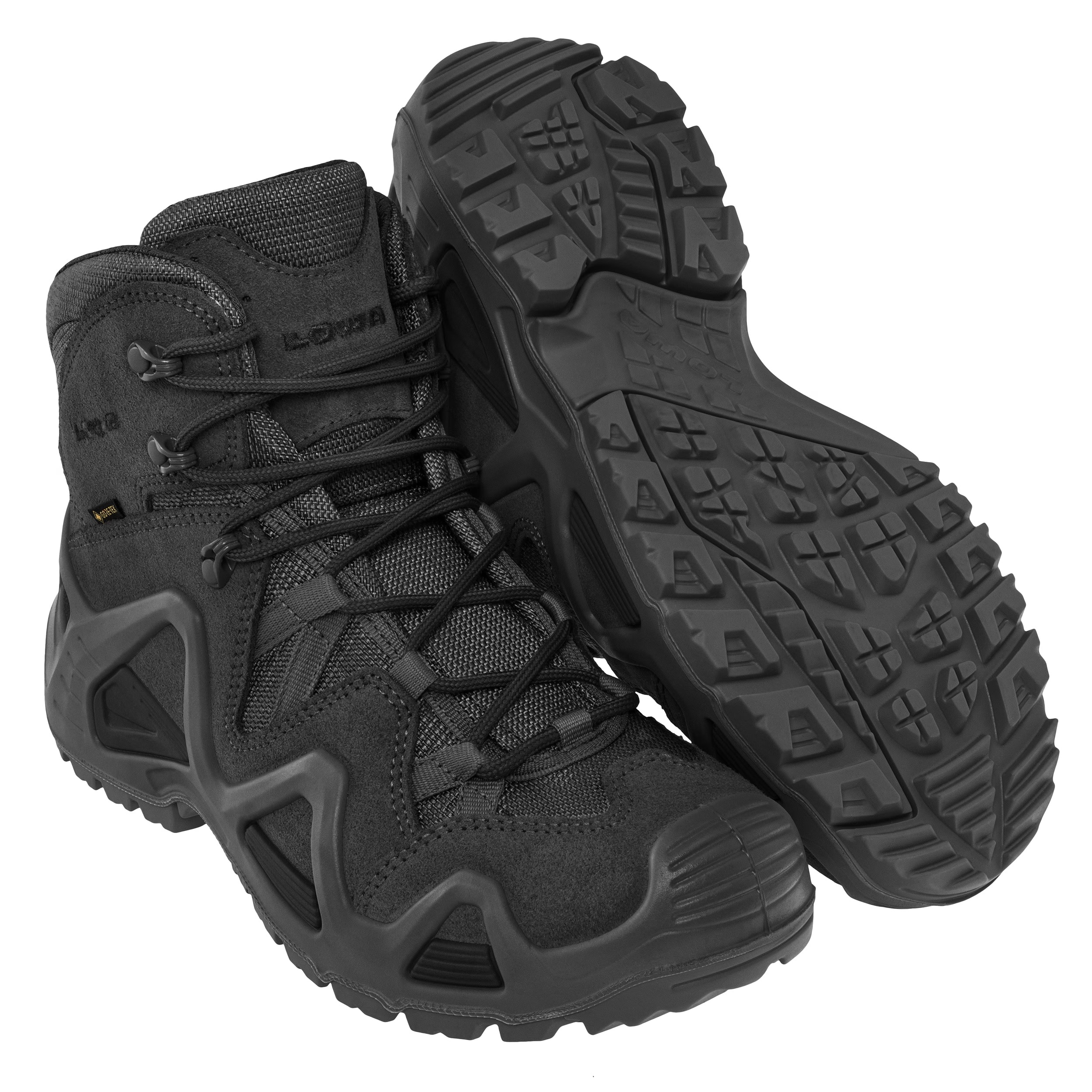 Zephyr GTX MID TF Boots Black + Lowa Care Set for footwear care - set