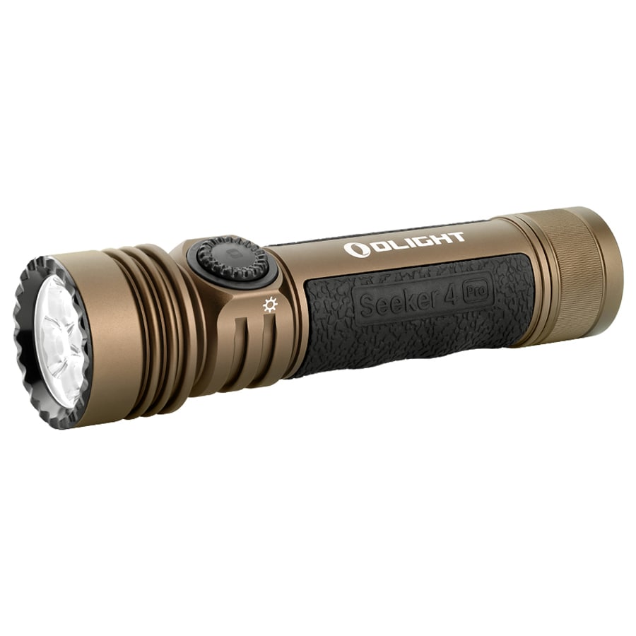 Olight Seeker 4 Pro Cool White Tactical-Search Torch Desert Tan - 4600 lumens