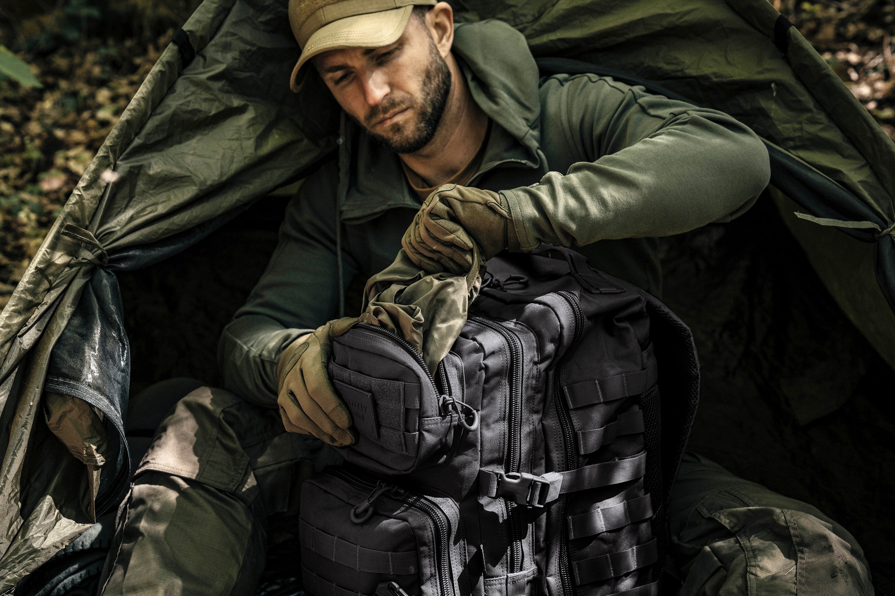 Brytzky Tactical Polygon Large Backpack 36 l - Black