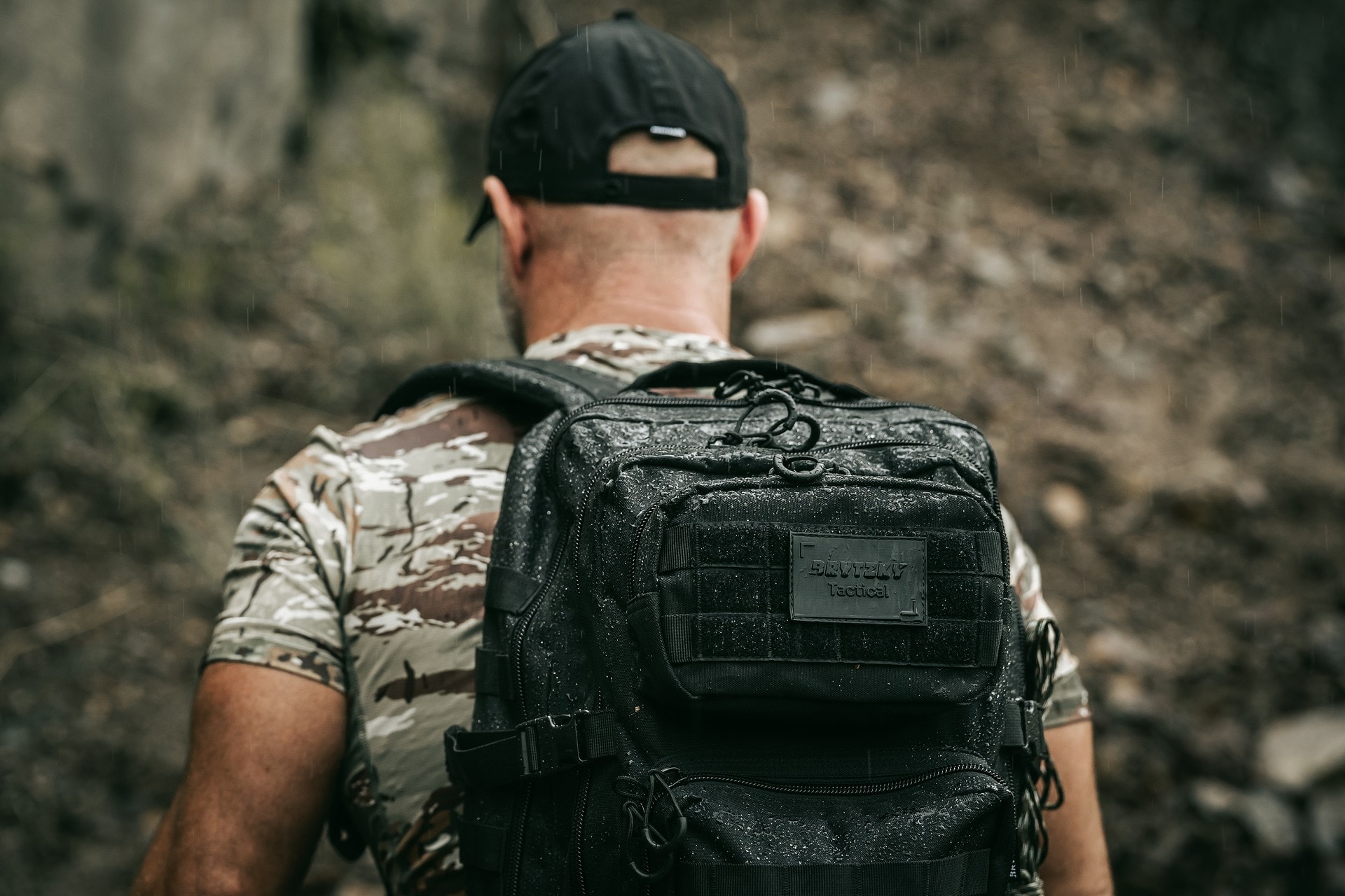 Brytzky Tactical Polygon Large Backpack 36 l - Black