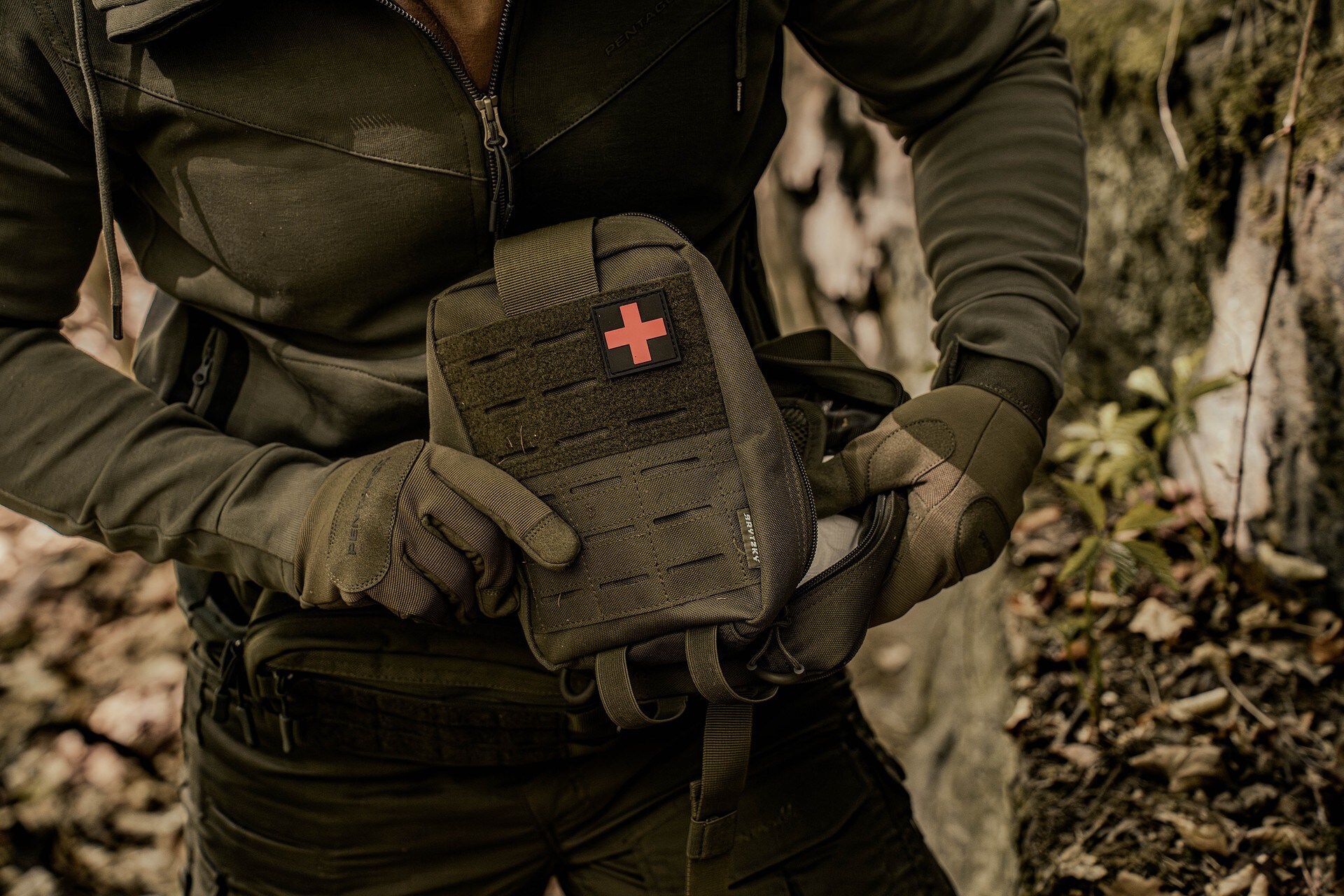 Brytzky Tactical MOLLE IFAK First Aid Kit - Olive