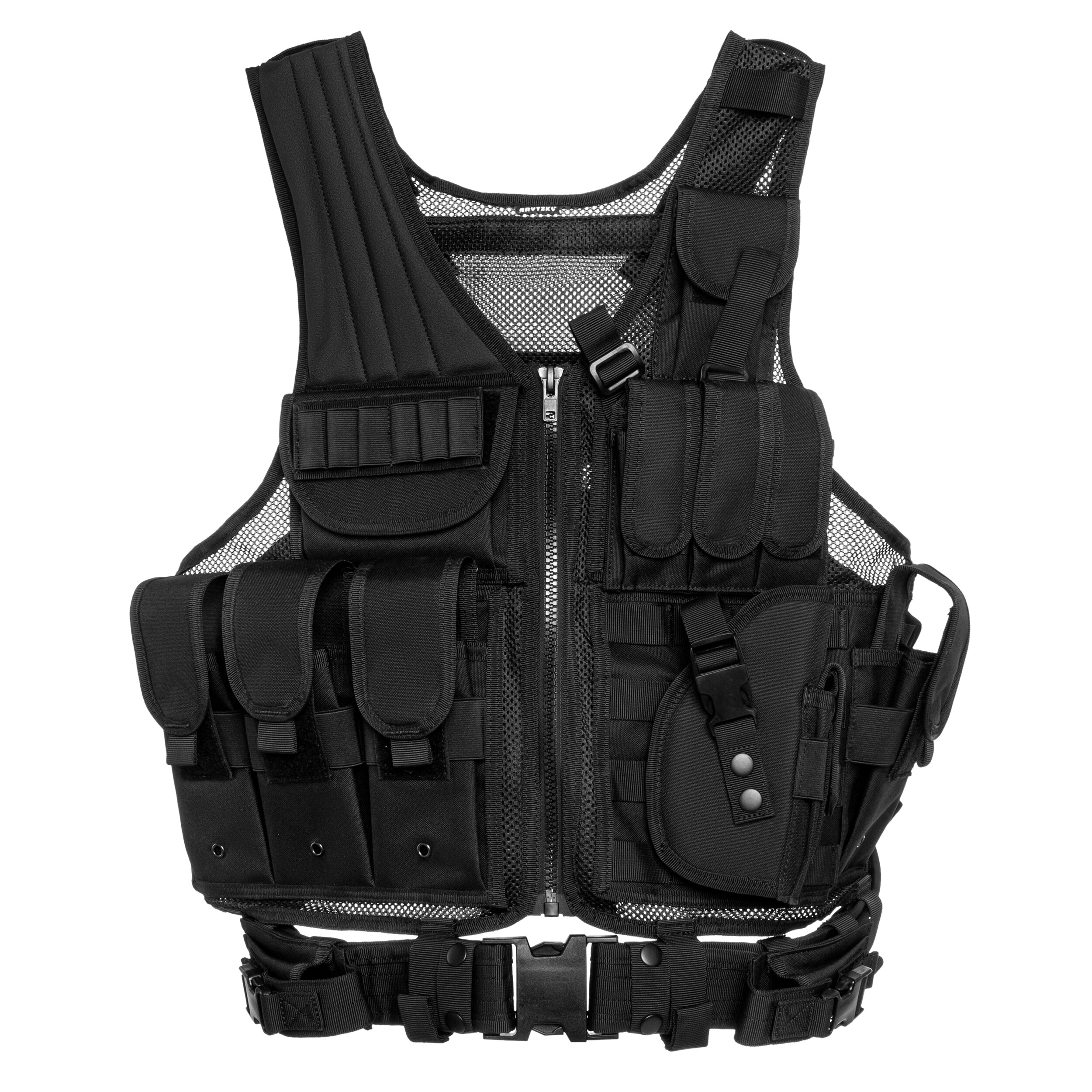 Brytzky Tactical Patrol Guard Vest - Black