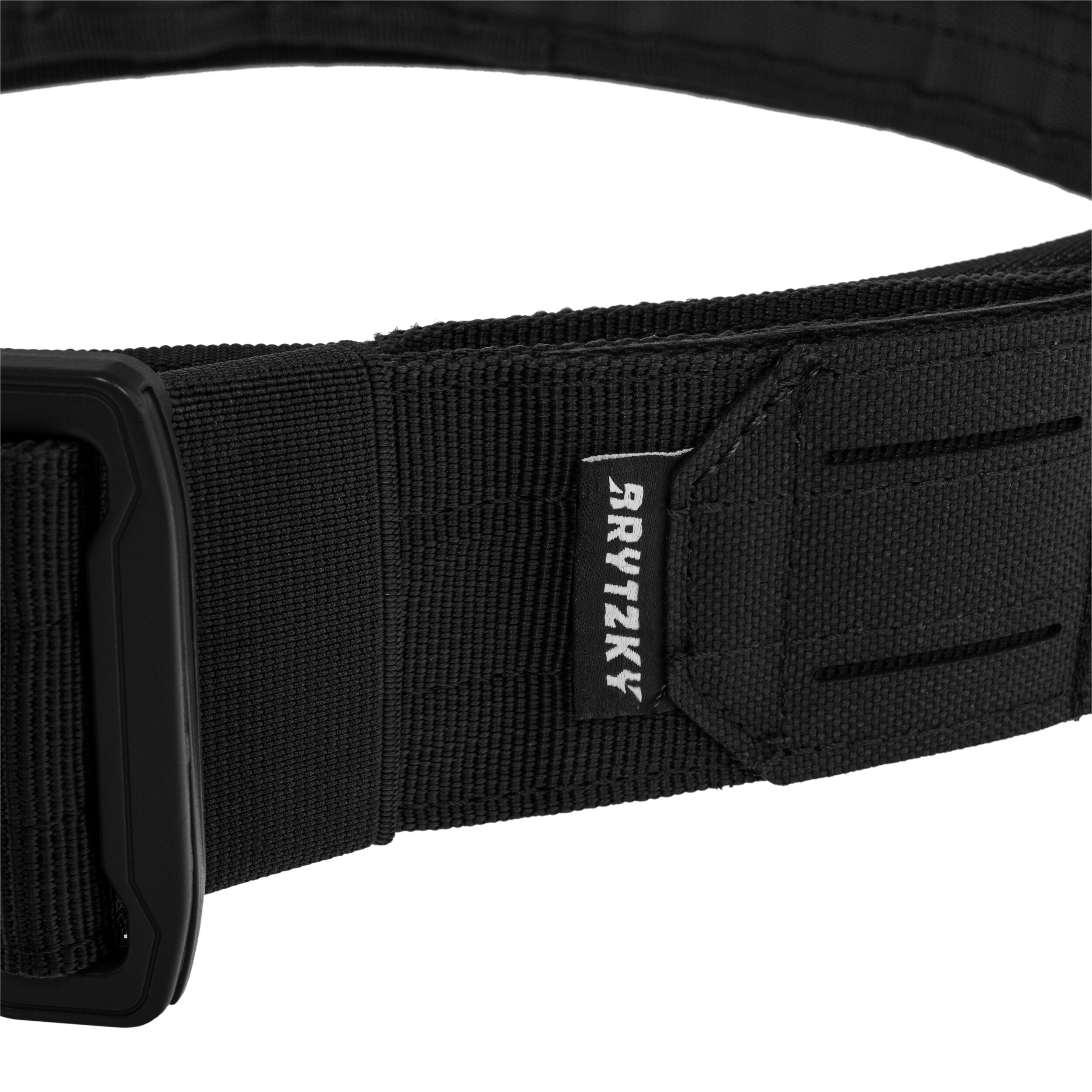 Brytzky Tactical MOLLE Laser Cut Belt with inner belt - Black