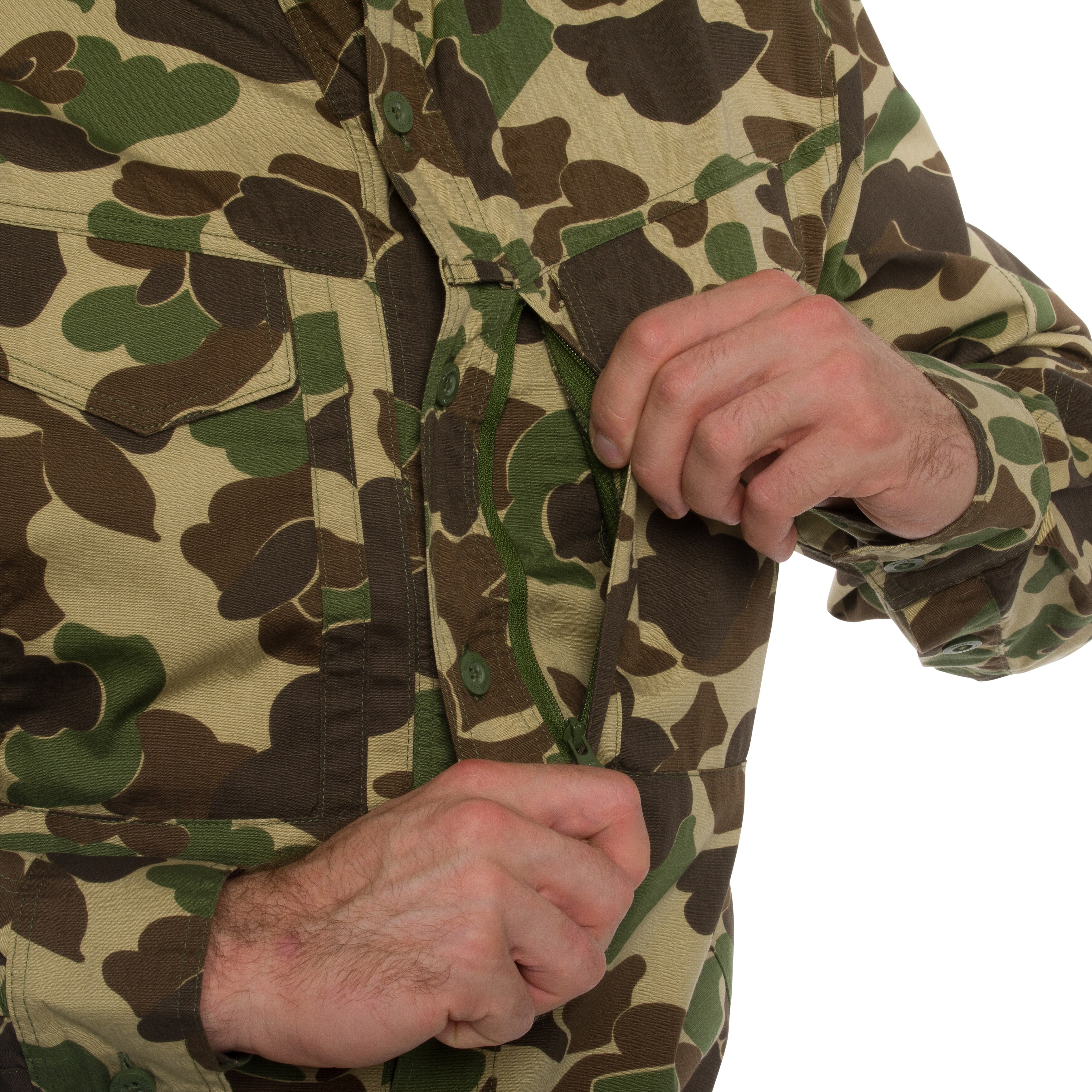 Helikon Defender Mk2 PolyCotton Ripstop Long Sleeve Shirt - Duck Hunter