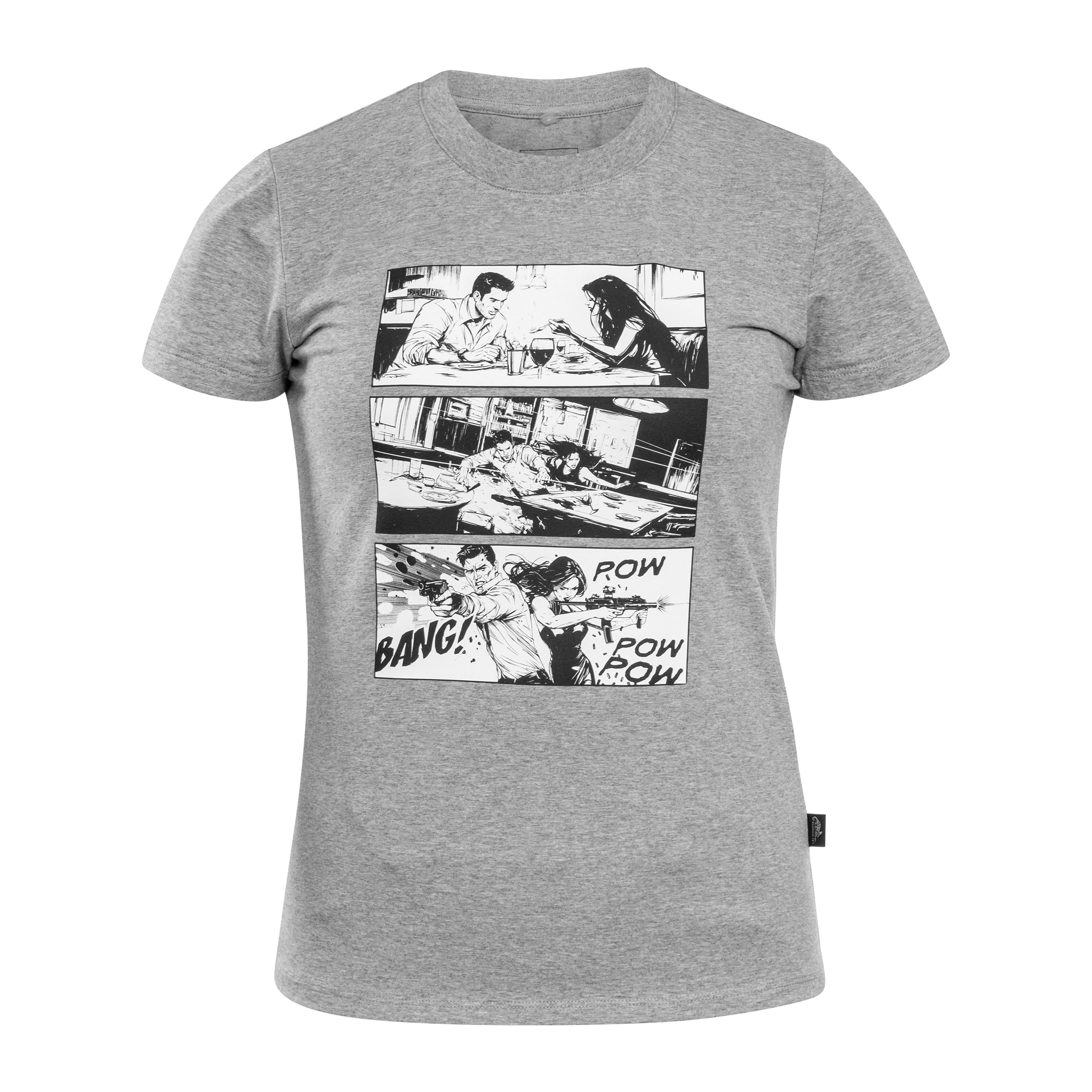 Helikon Combat Date Women's T-Shirt - Mid Grey Melange