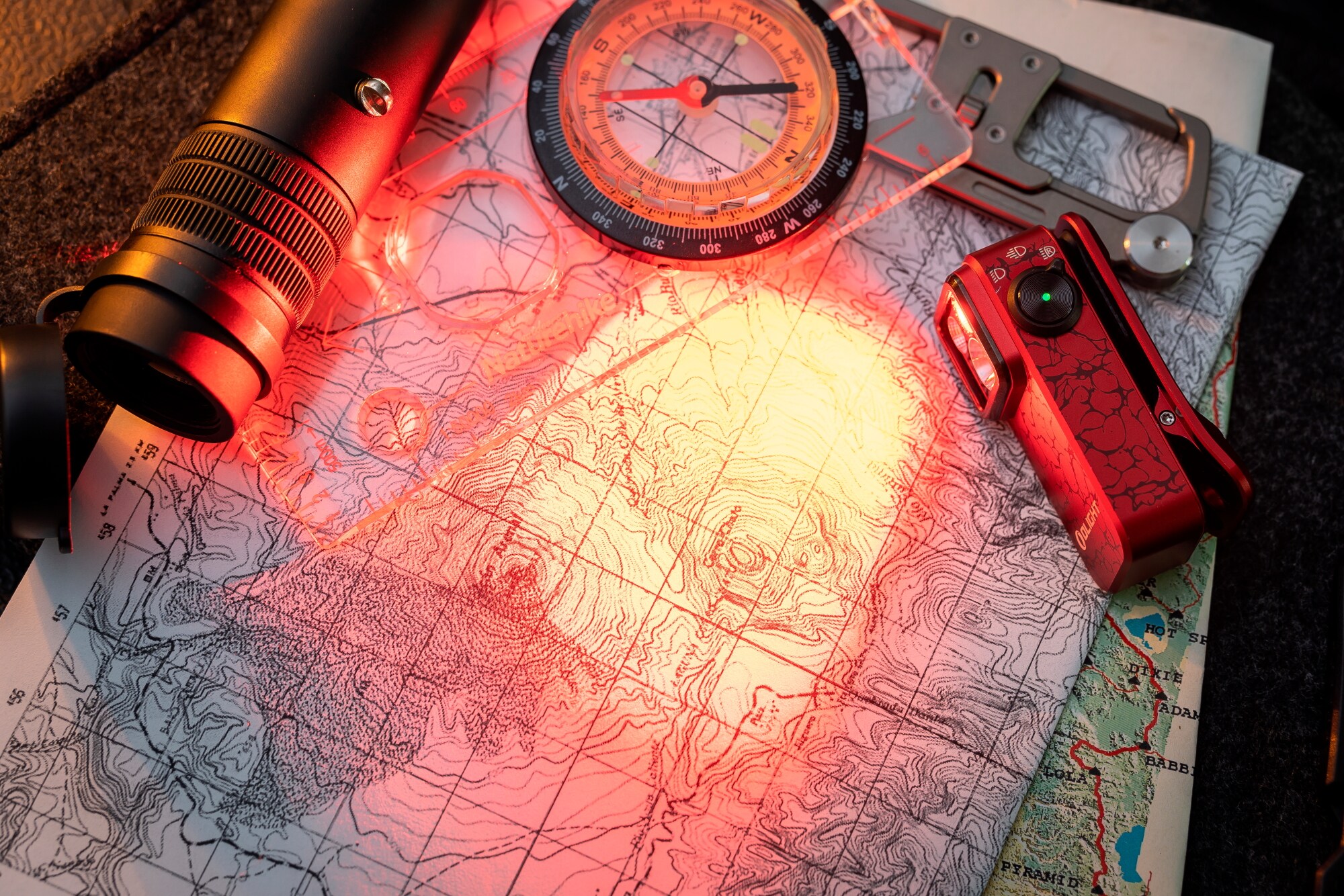 Olight Oclip Pro Rechargeable Torch Molten Lava - 500 lumens