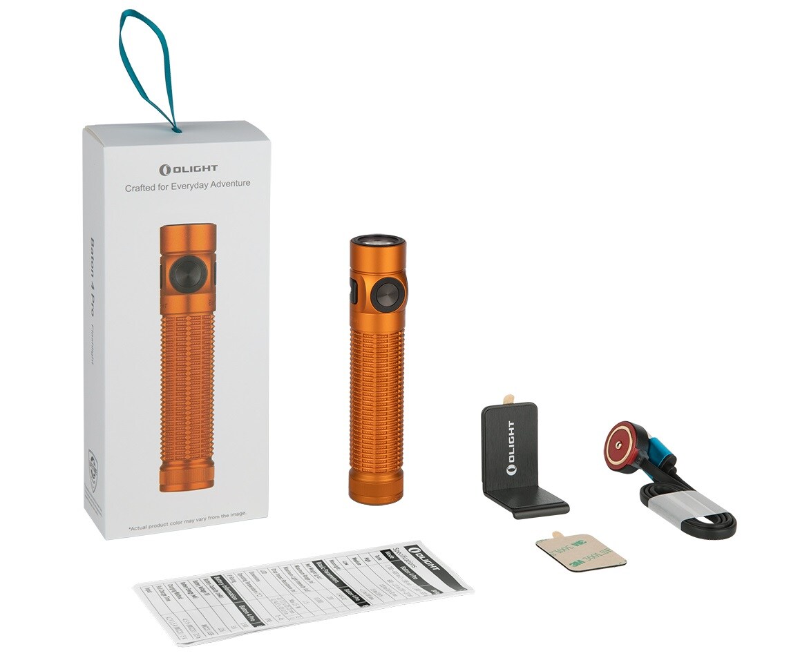 Olight Baton 4 Pro Flashlight Orange - 1600 lumens