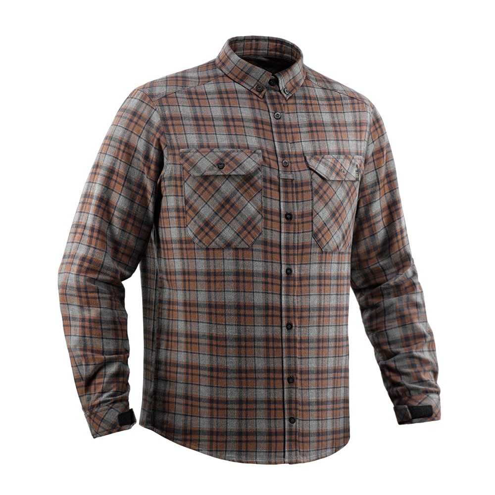 M-Tac Lumberjack Merino Cold Weather Shirt - Grey/Brown