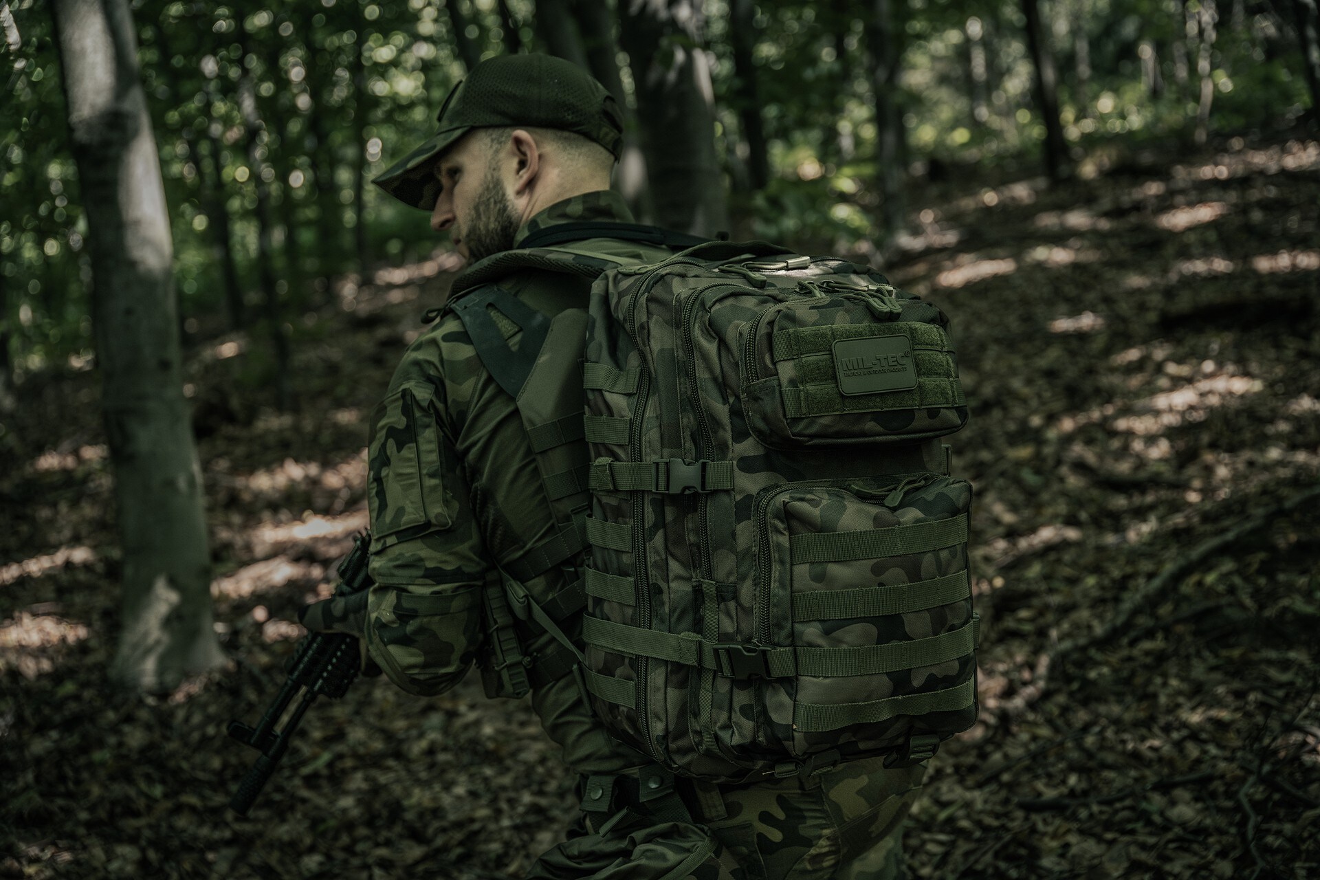 Mil-Tec Assault Pack Large Backpack 36 l - wz.93 Pantera PL Woodland