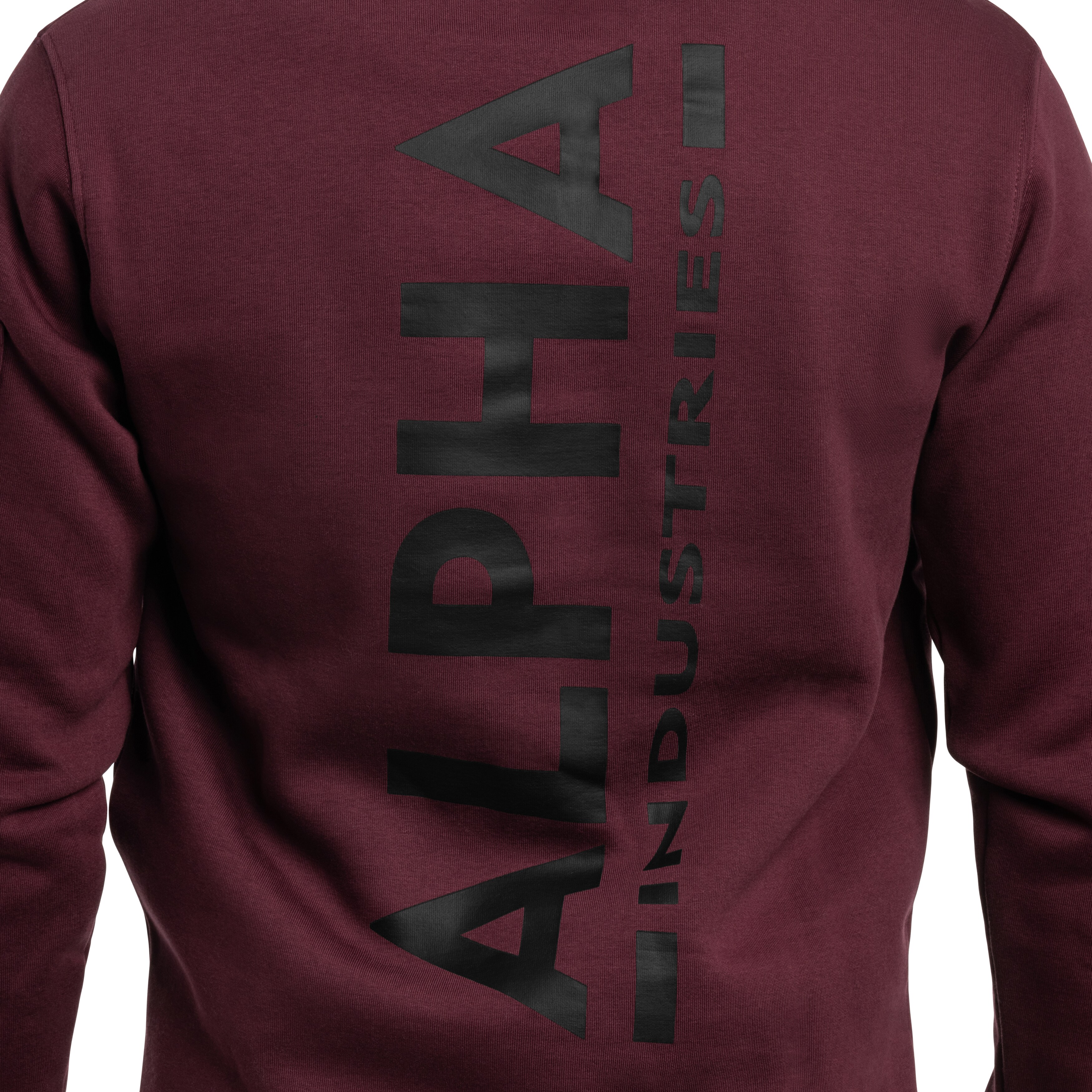 Alpha Industries Back Print Hoody Hoodie - Dark Cherry