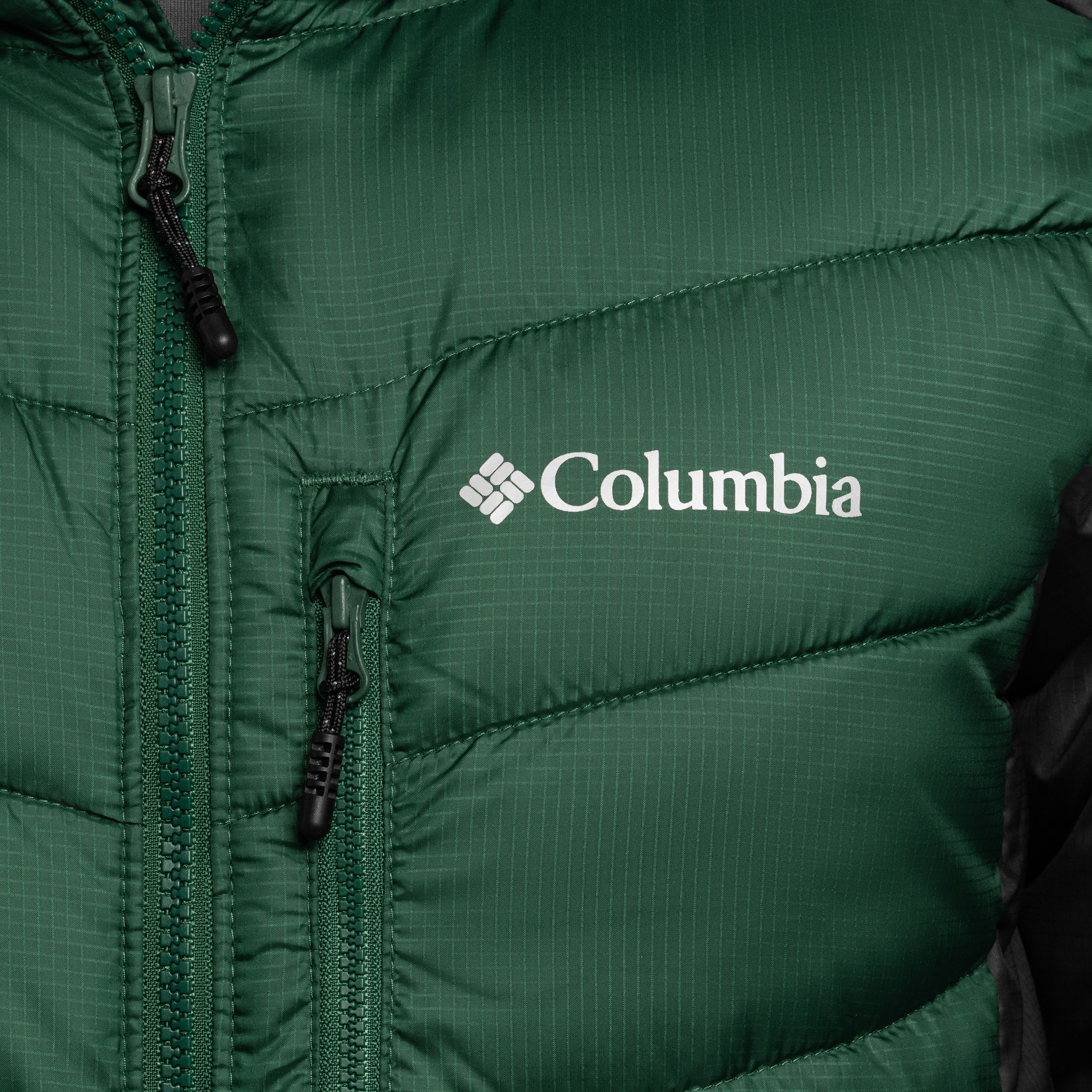 Columbia Labyrinth Loop II Insulated Hooded Jacket - Rain Forest/Black