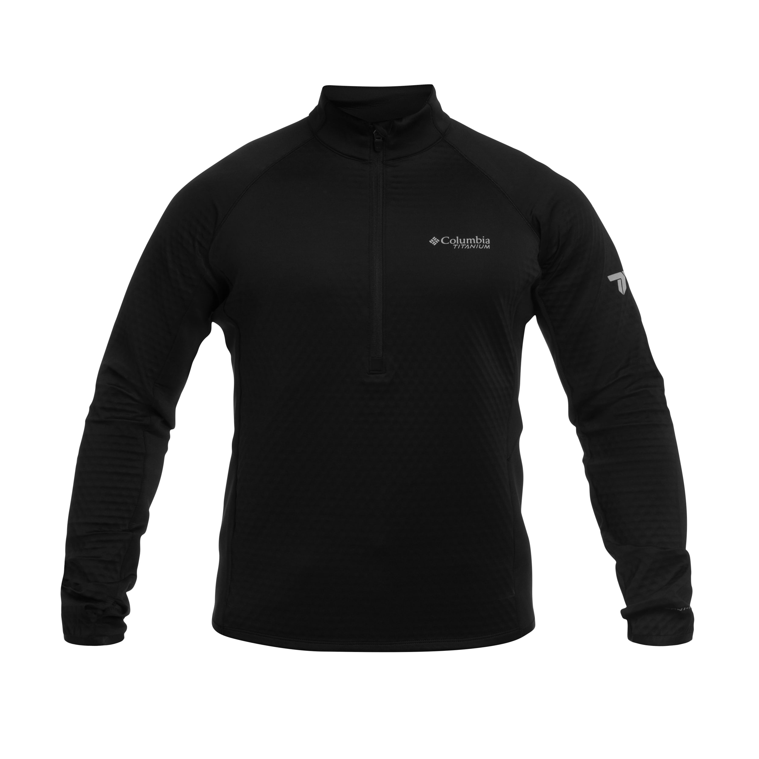 Columbia Crystal Leaf Omni-Heat Helix Technical Half Zip Fleece - Black