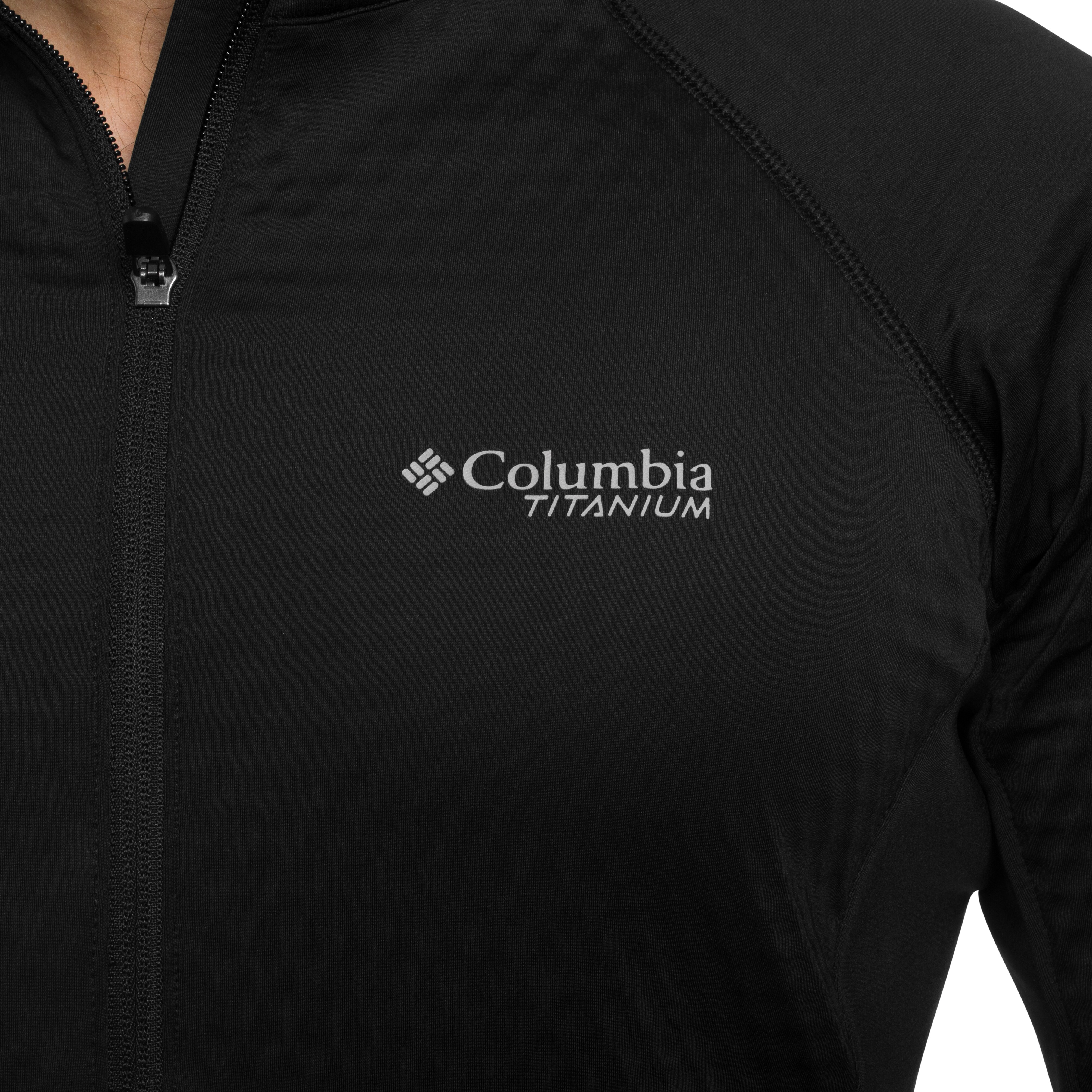 Columbia Crystal Leaf Omni-Heat Helix Technical Half Zip Fleece - Black