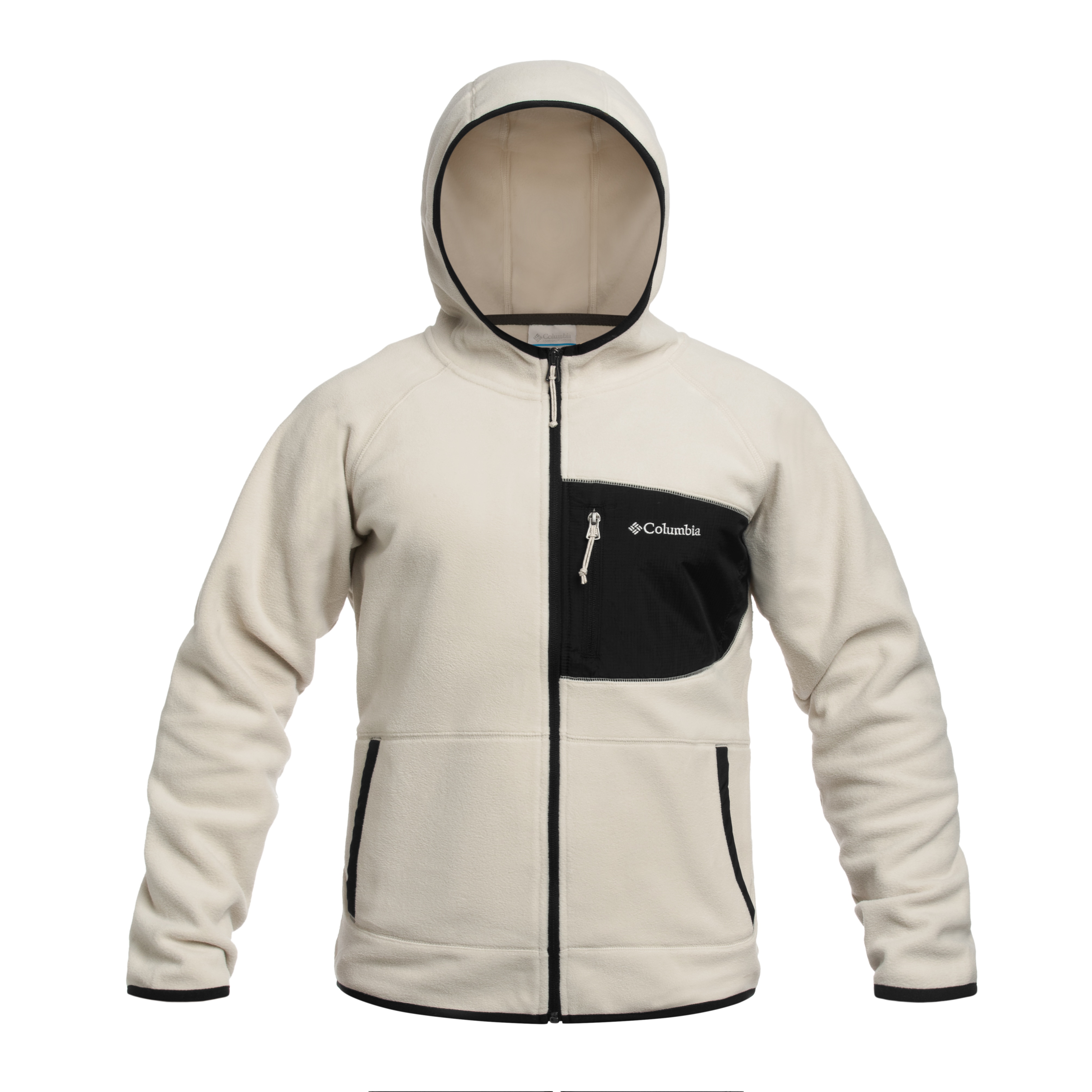 Columbia Fast Trek Overlay Hooded Fleece - Dark Stone/Black