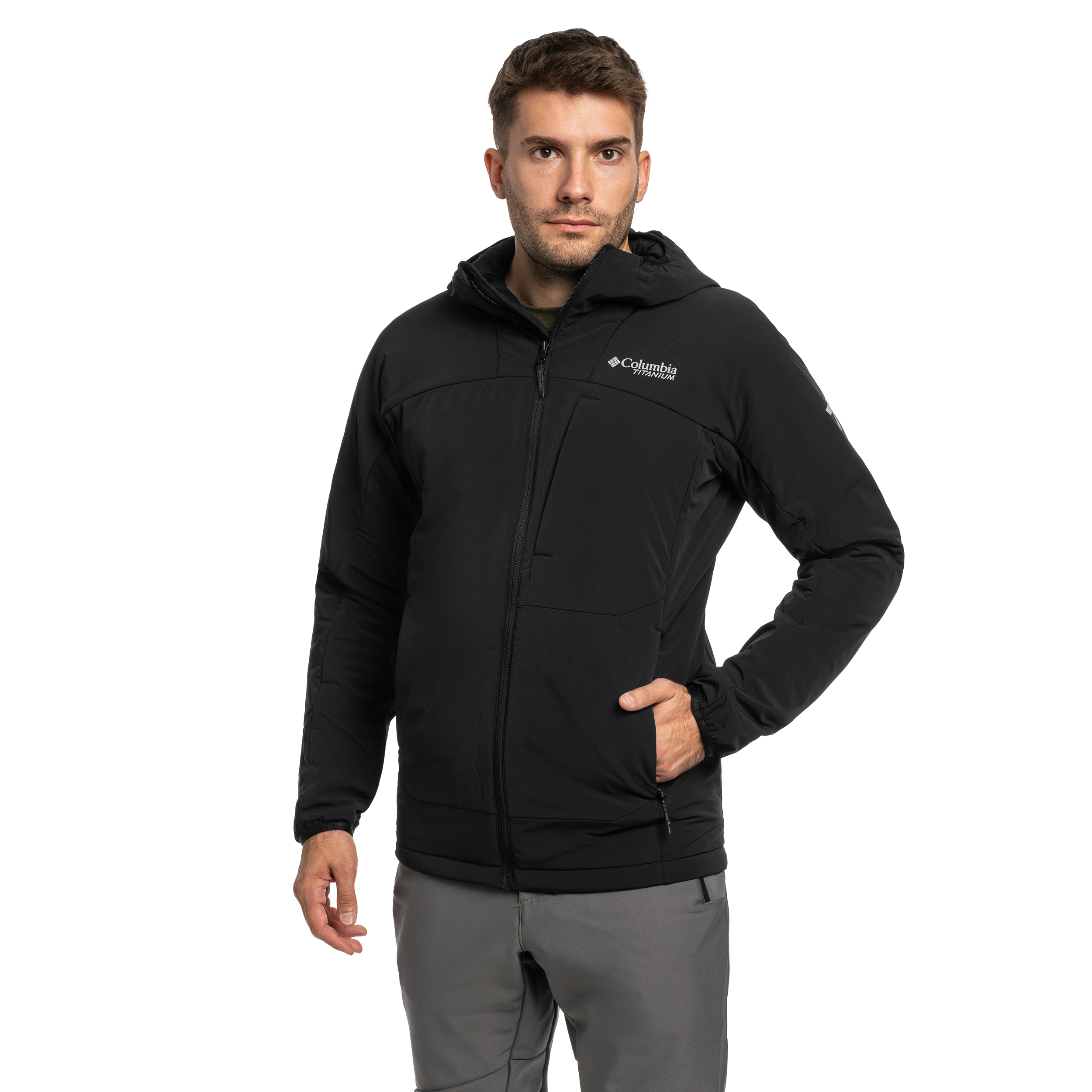 Columbia Silver Leaf Lite Insulated Hooded Jacket - Black