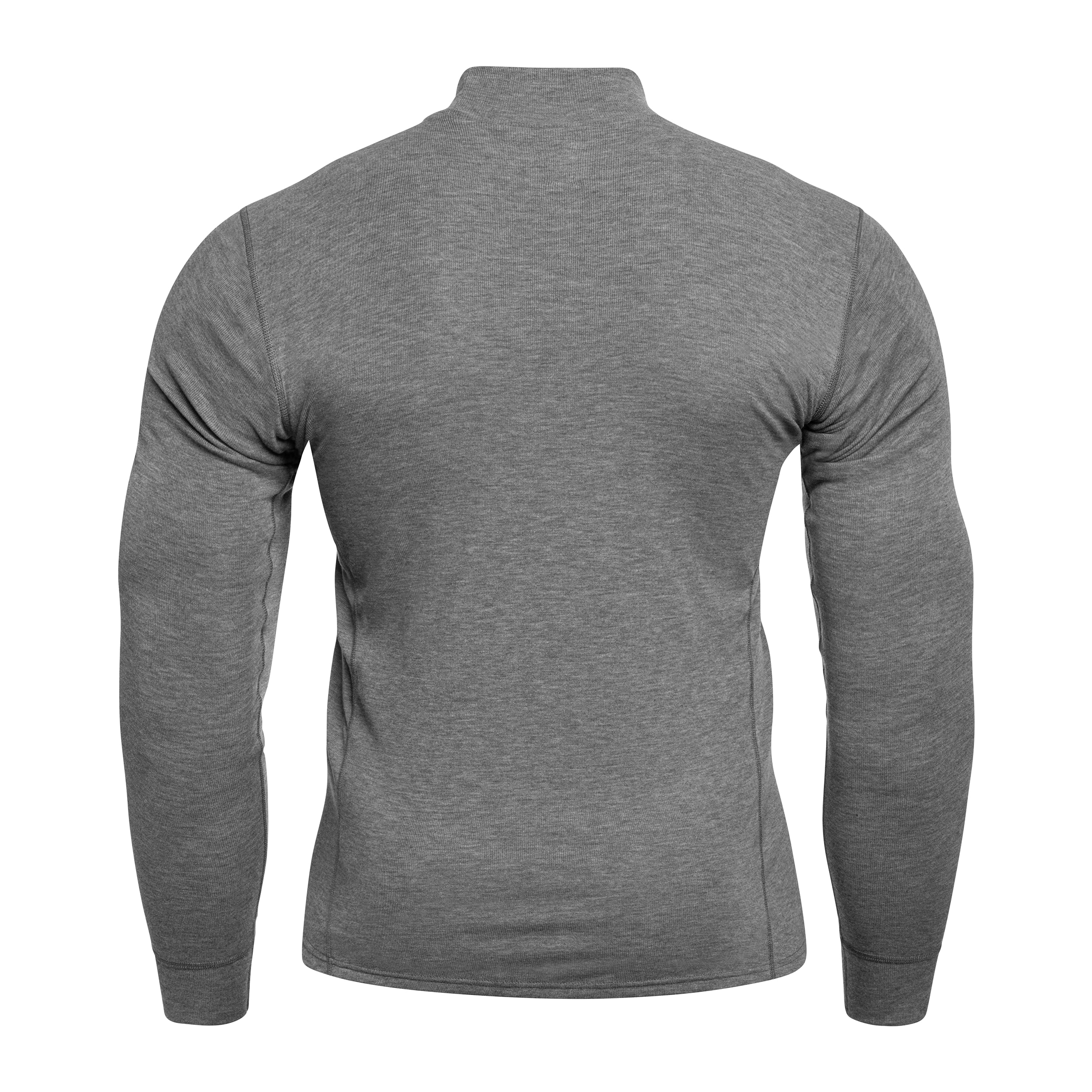 Odlo Active Warm Base Layer Turtleneck Thermal Shirt - Odlo Steel Grey Melange
