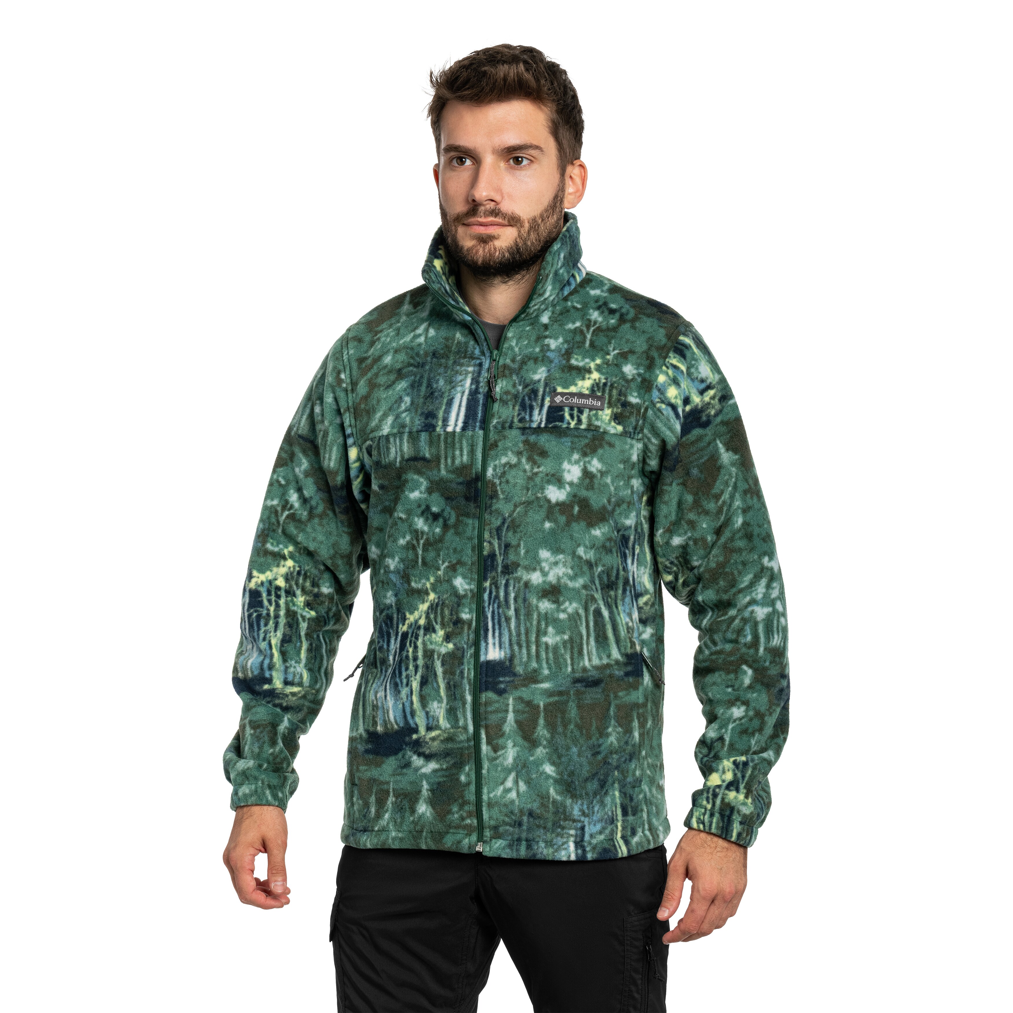 Columbia Steens Mountain Printed Jacket Fleece - Rain Forest