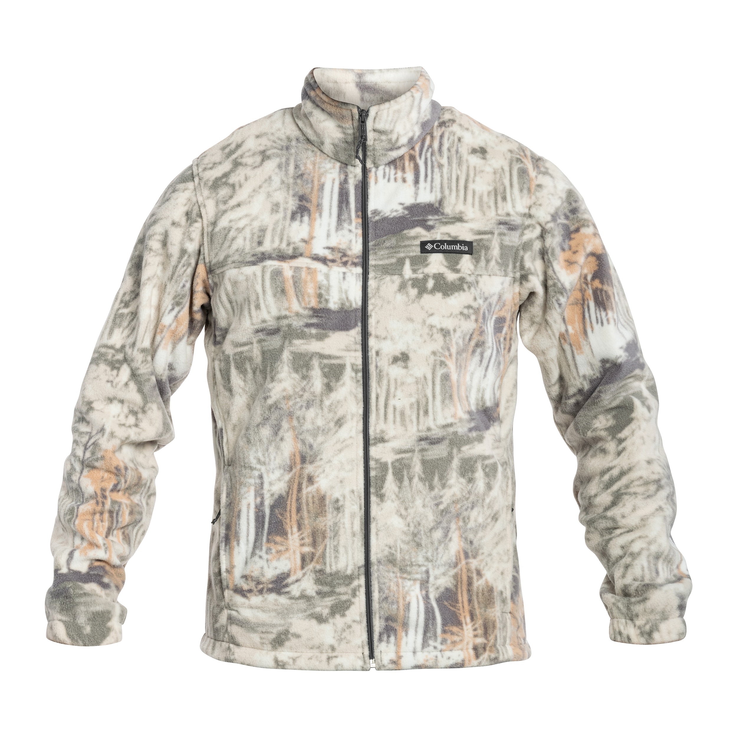 Columbia Steens Mountain Printed Jacket Fleece - City Grey Deschutestrees