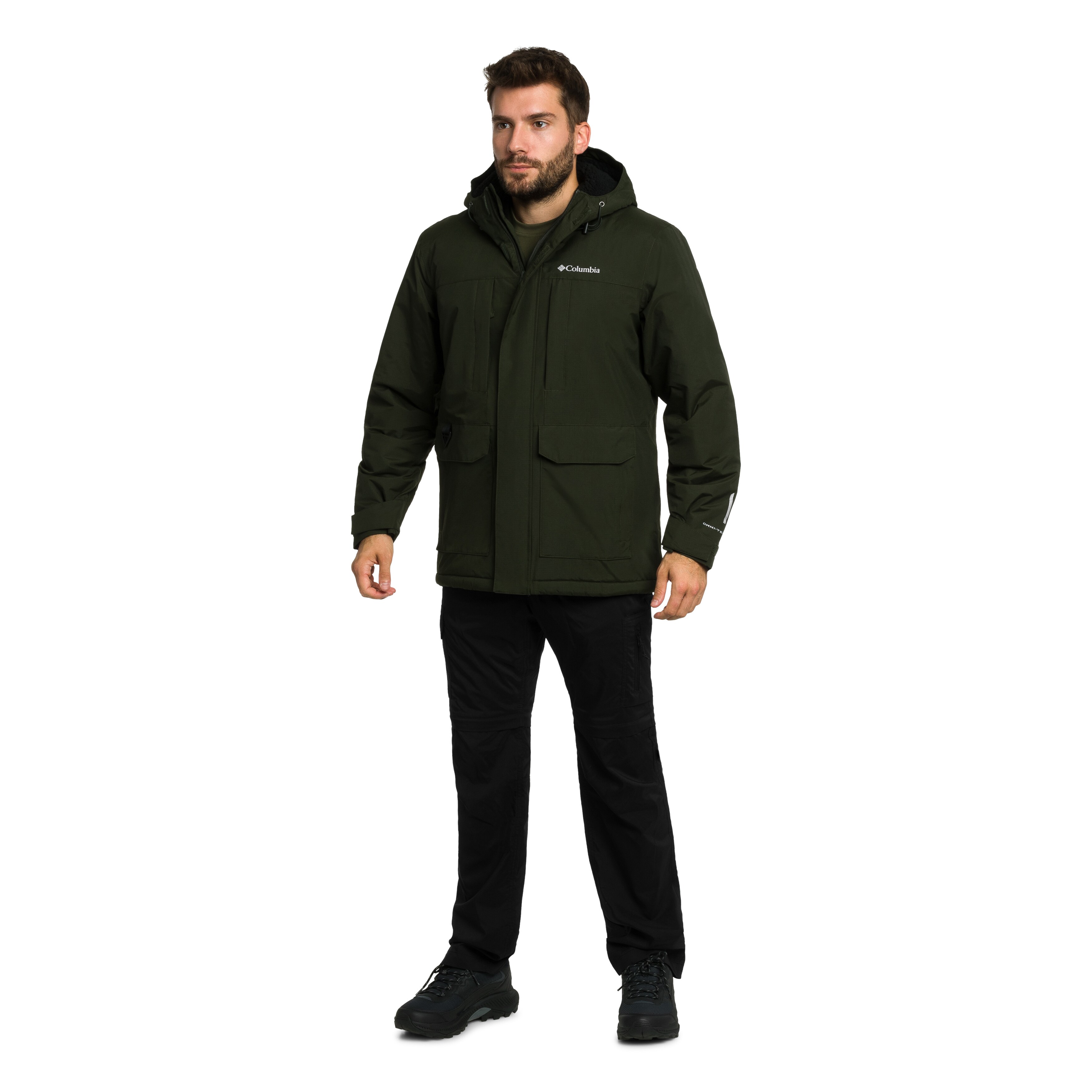 Columbia Landroamer Sherpa Lined Waterproof Hooded Jacket - Greenscape