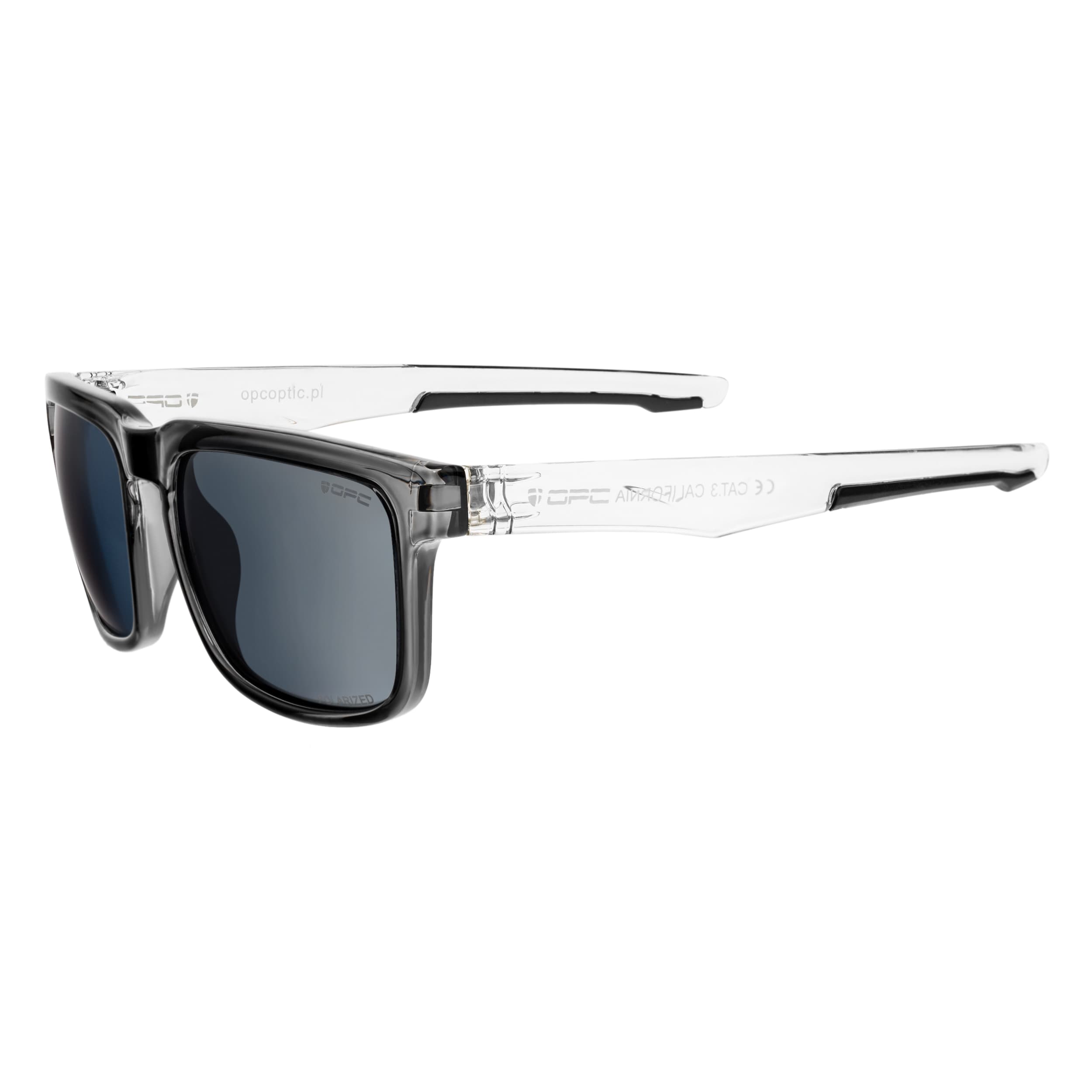 OPC Lifestyle California Sunglasses Black/Grey Revo polarised
