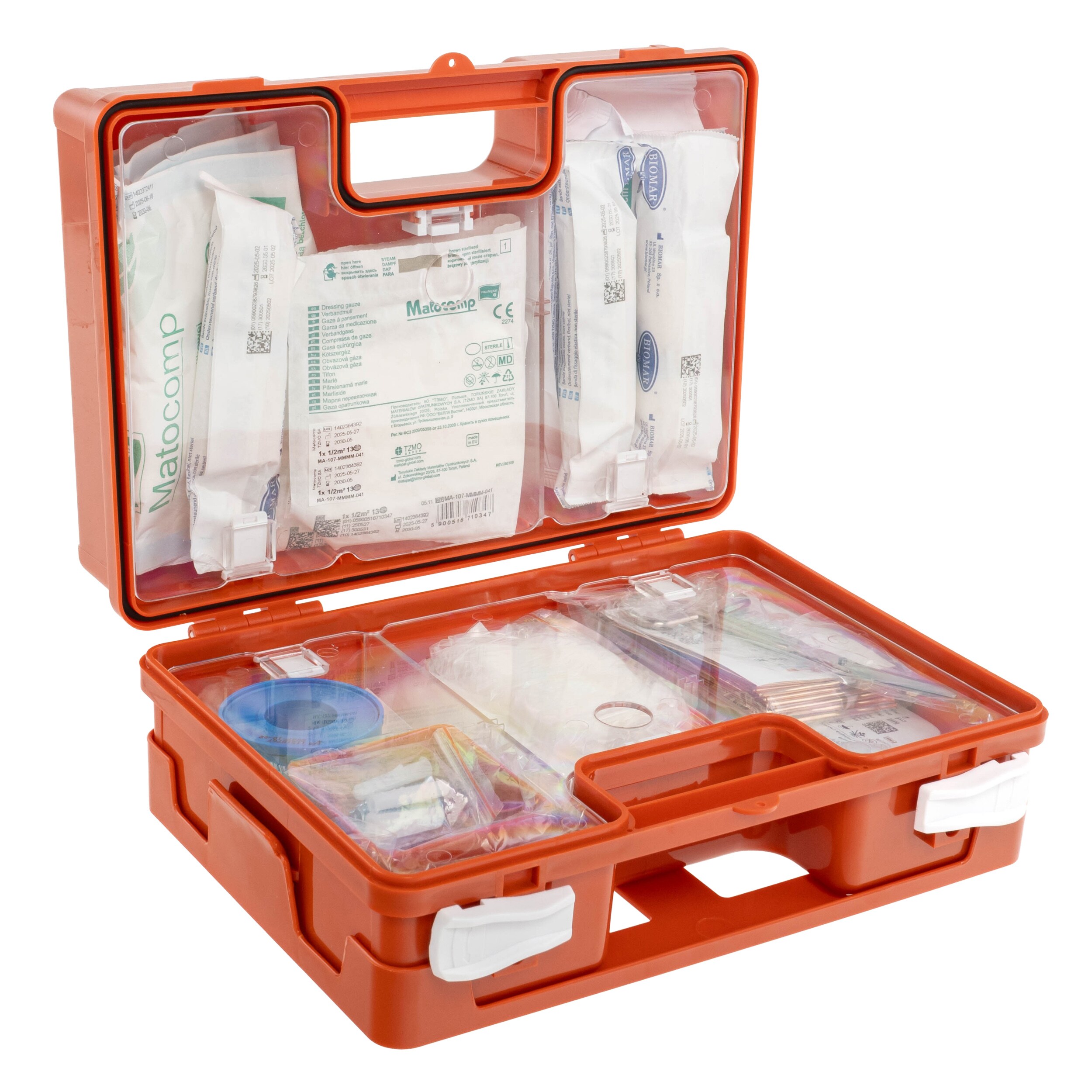 Boxmet Medical DIN 13164 First Aid Kit in a case - Orange