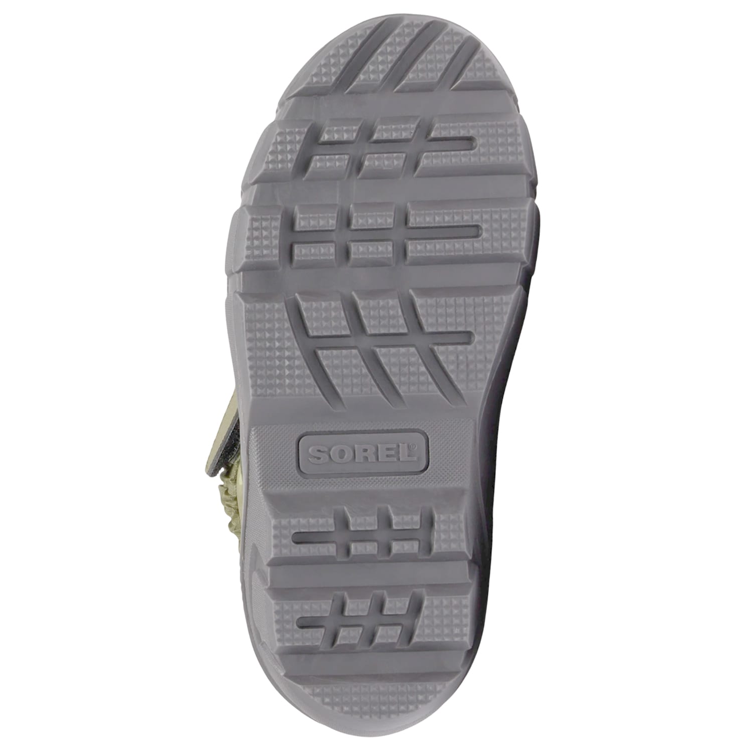 Sorel Flurry Print Youth Boot Snow Boots - Utility Green/Savory