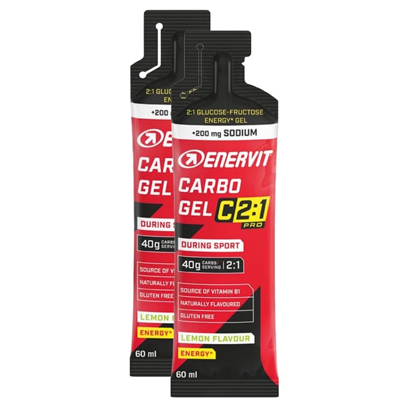 Enervit Sport Carbo Gel C2:1PRO Energy Gel 60 ml lemon with sodium - 2 pcs.